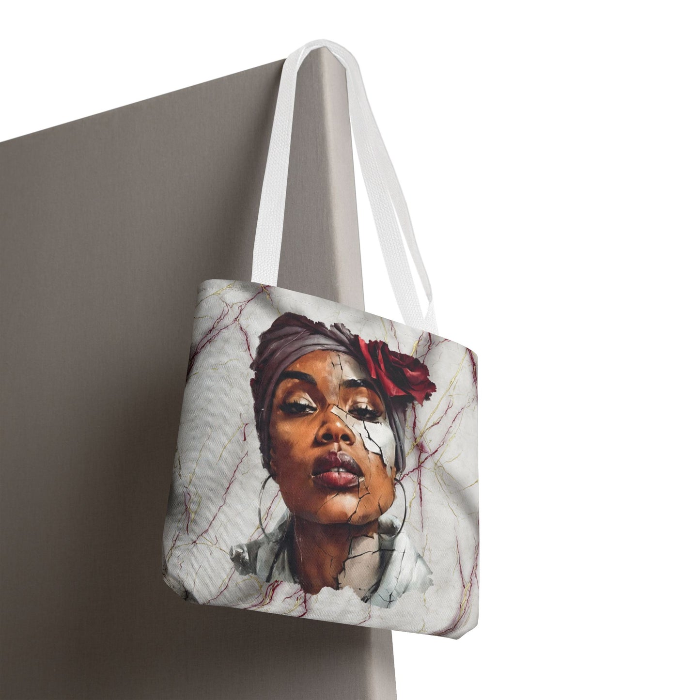 Regal Fracture Canvas Tote Bag — Masks Off Collection