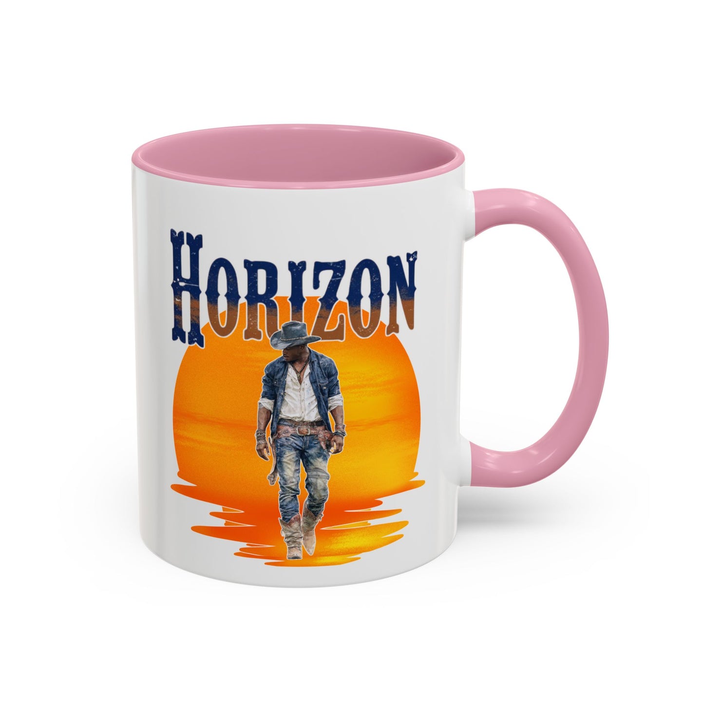 Horizon Cowboy Sunset Coffee Mug | Western Rodeo Gift | Rustic Cowboy Coffee Cup for Country Lifestyle Fans