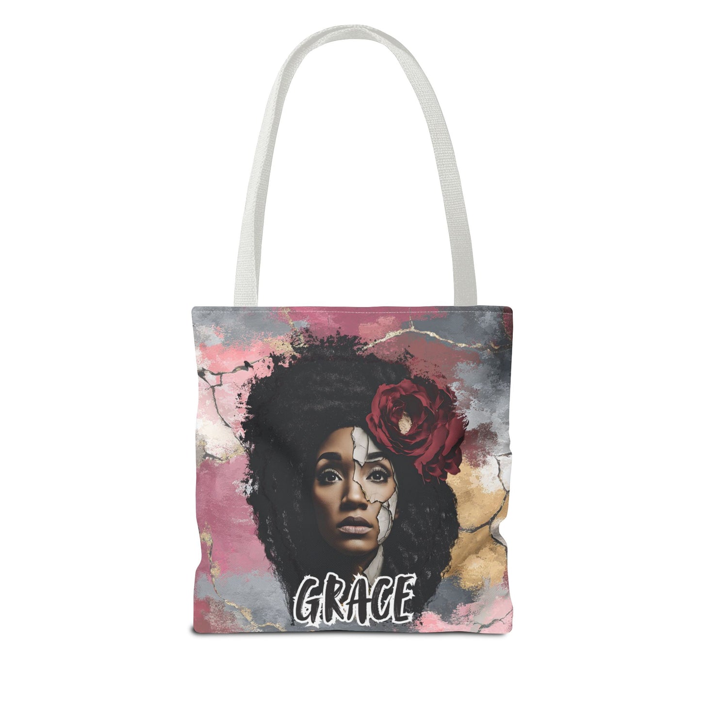 Grace (Colorful Edition) Tote Bag — Masks Off Collection