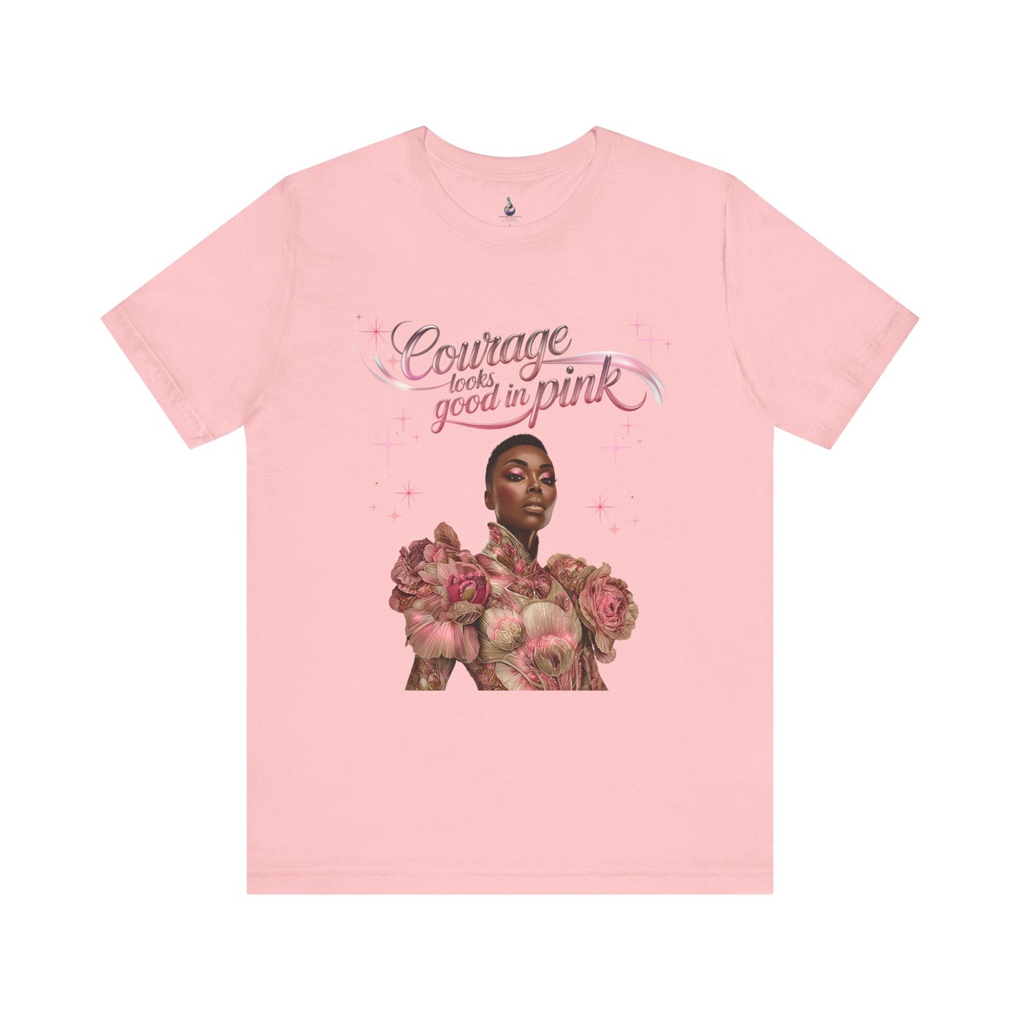 Courage Queen Shirt | Breast Cancer Awareness Tee | Survivor Strength Shirt | Pink Ribbon Courage T-Shirt | Empowerment Gift for Women