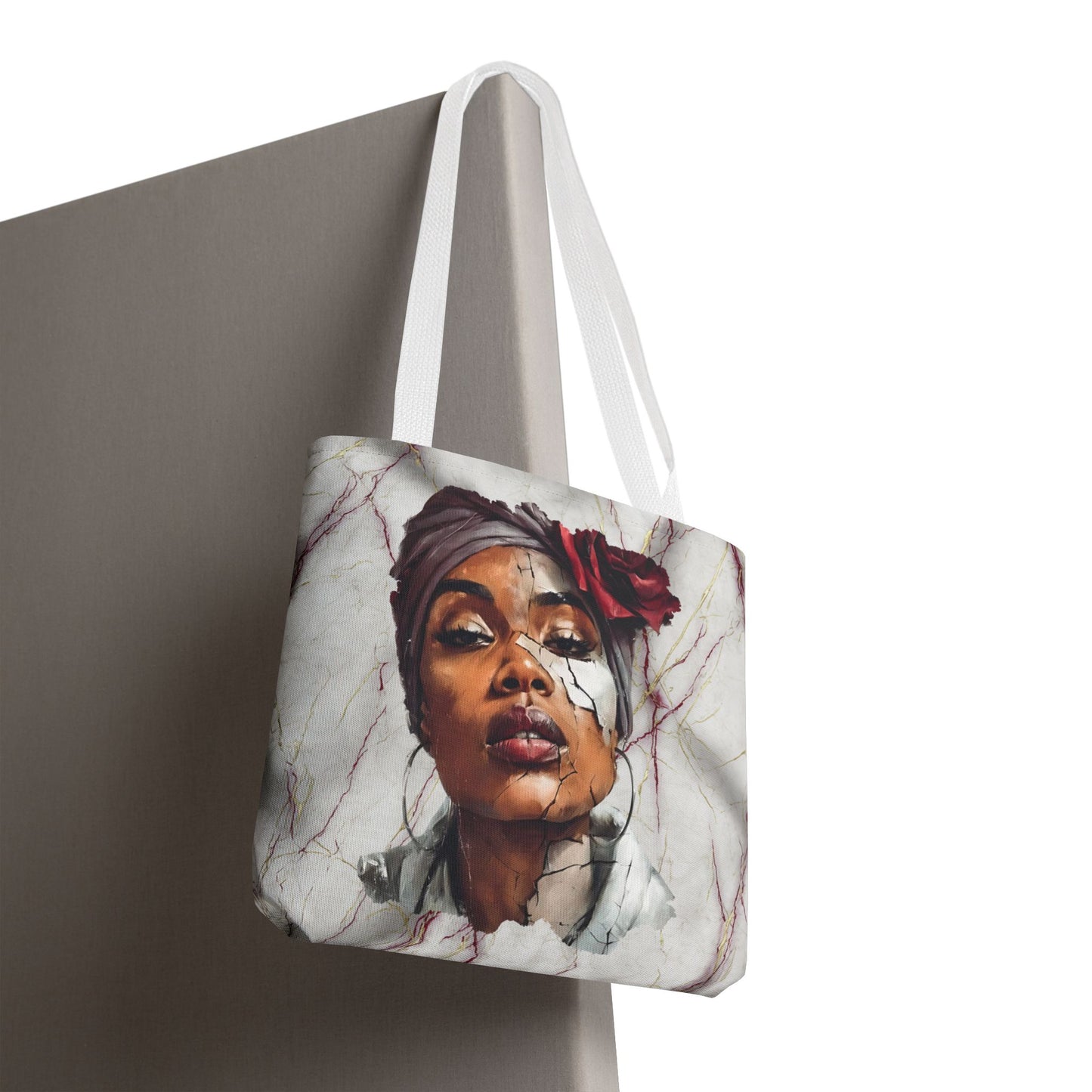 Regal Fracture Canvas Tote Bag — Masks Off Collection