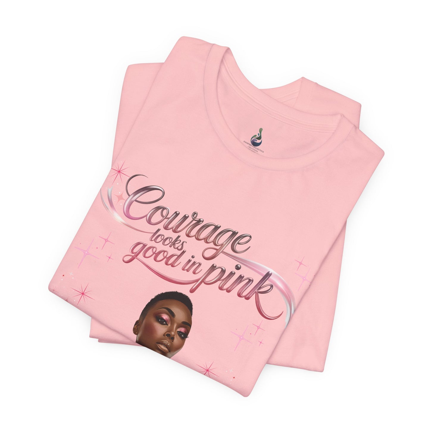 Courage Queen Shirt | Breast Cancer Awareness Tee | Survivor Strength Shirt | Pink Ribbon Courage T-Shirt | Empowerment Gift for Women