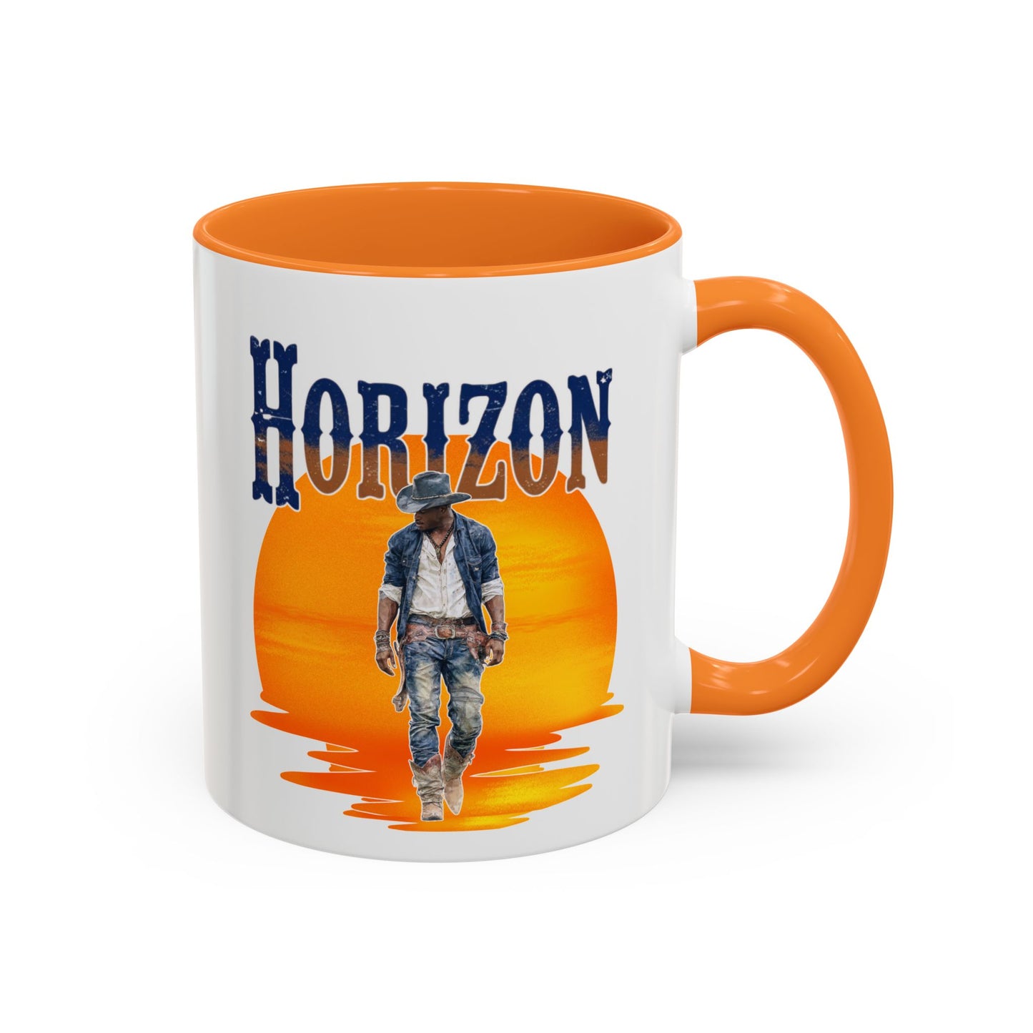 Horizon Cowboy Sunset Coffee Mug | Western Rodeo Gift | Rustic Cowboy Coffee Cup for Country Lifestyle Fans