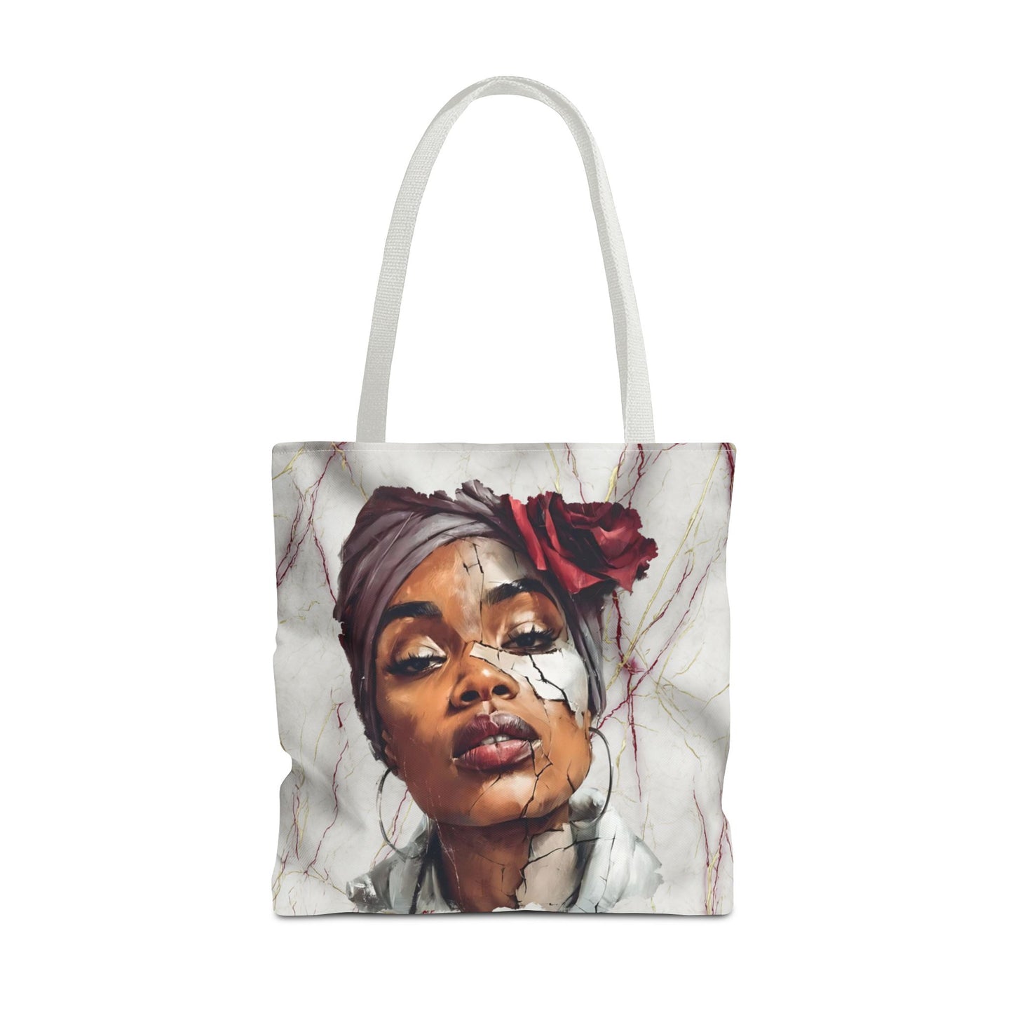 Regal Fracture Canvas Tote Bag — Masks Off Collection