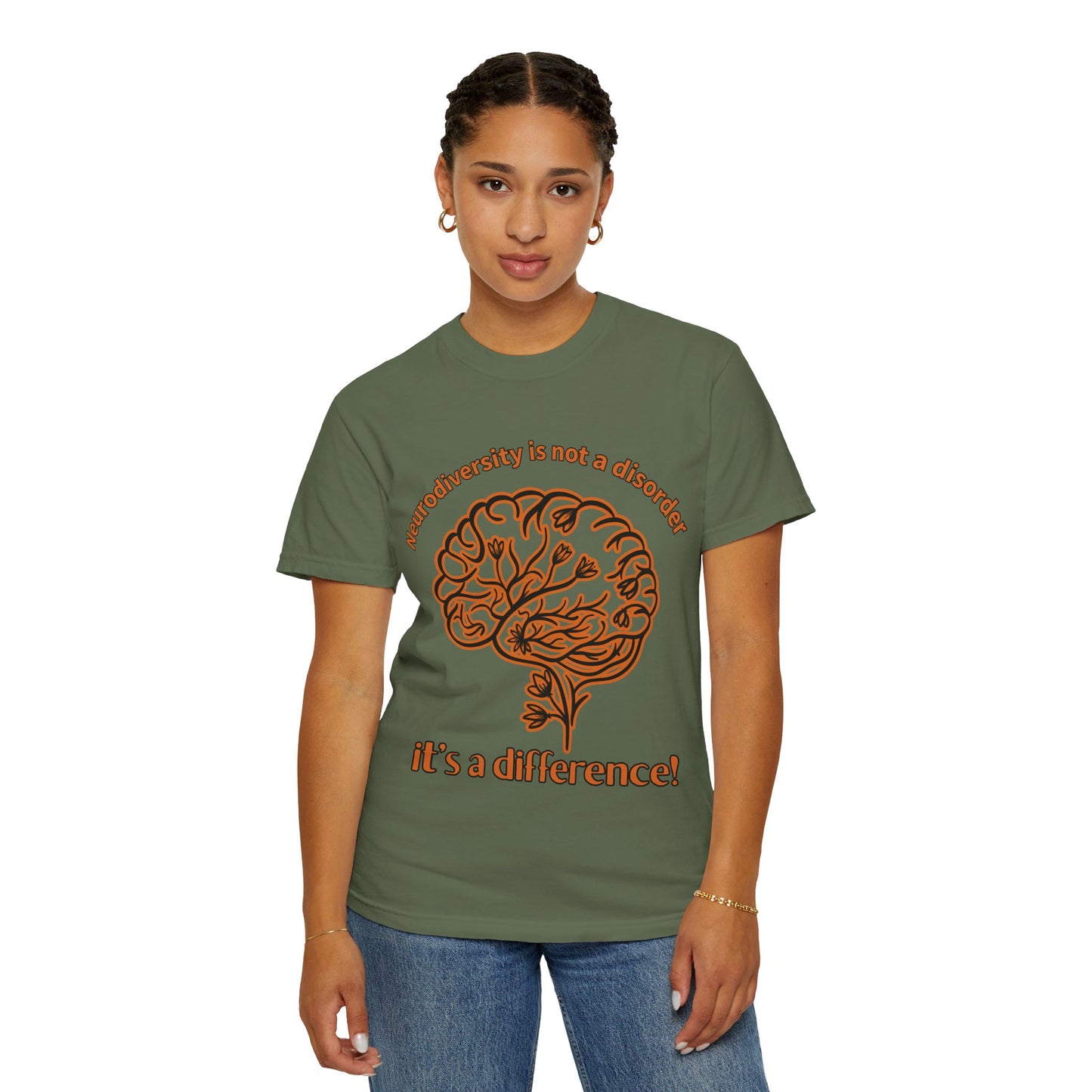 Neurodiversity Awareness Shirt | Comfort Colors 1717 | “Not a Disorder, It’s a Difference” Mental Health Tee | Autism ADHD Acceptance Gift