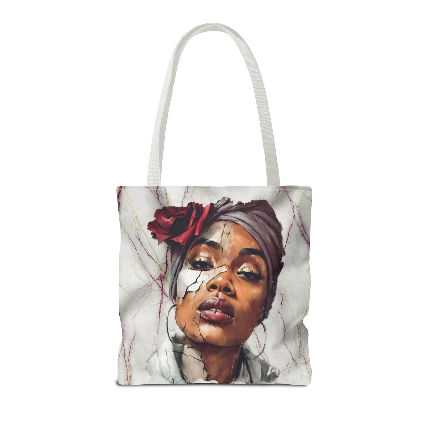 Regal Fracture Canvas Tote Bag — Masks Off Collection