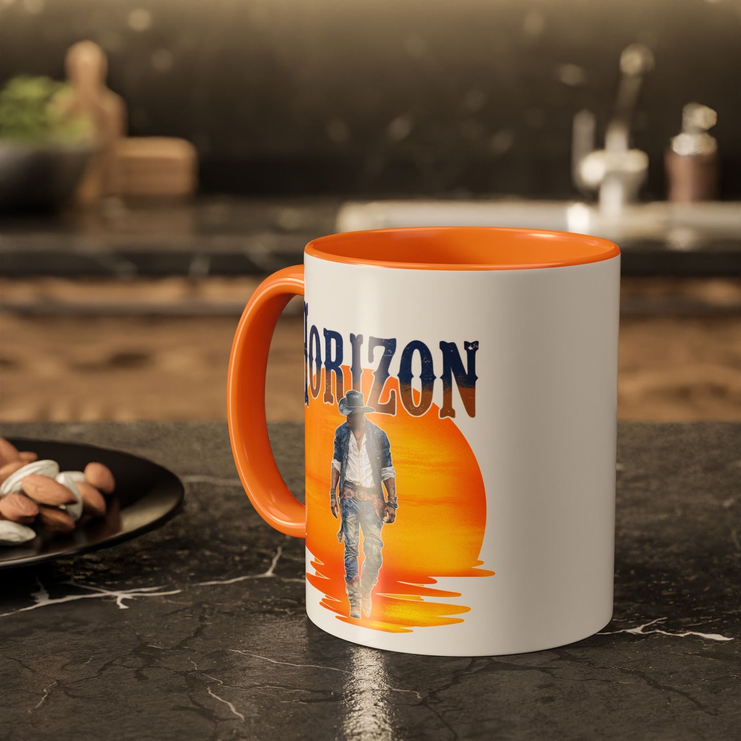Horizon Cowboy Sunset Coffee Mug | Western Rodeo Gift | Rustic Cowboy Coffee Cup for Country Lifestyle Fans