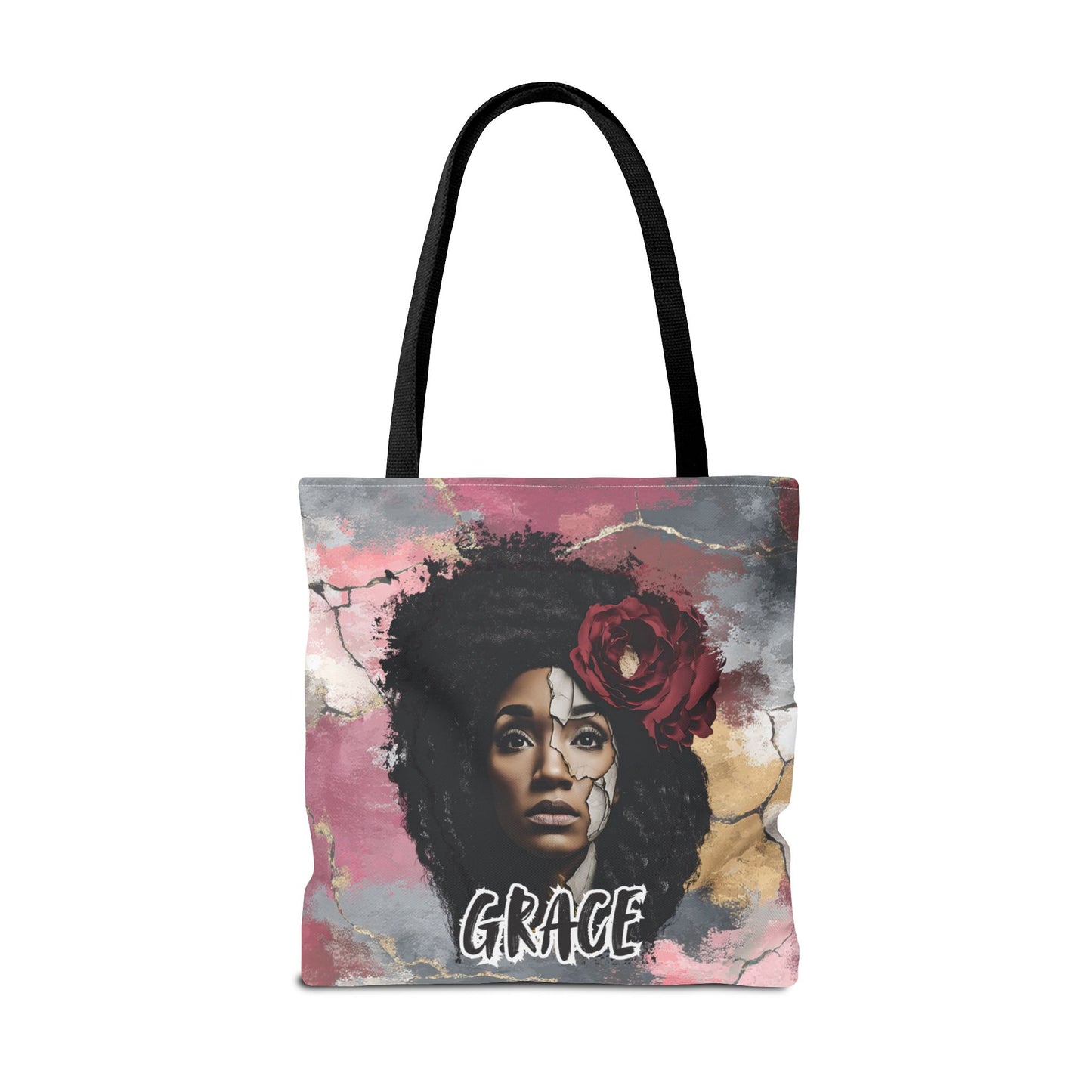 Grace (Colorful Edition) Tote Bag — Masks Off Collection