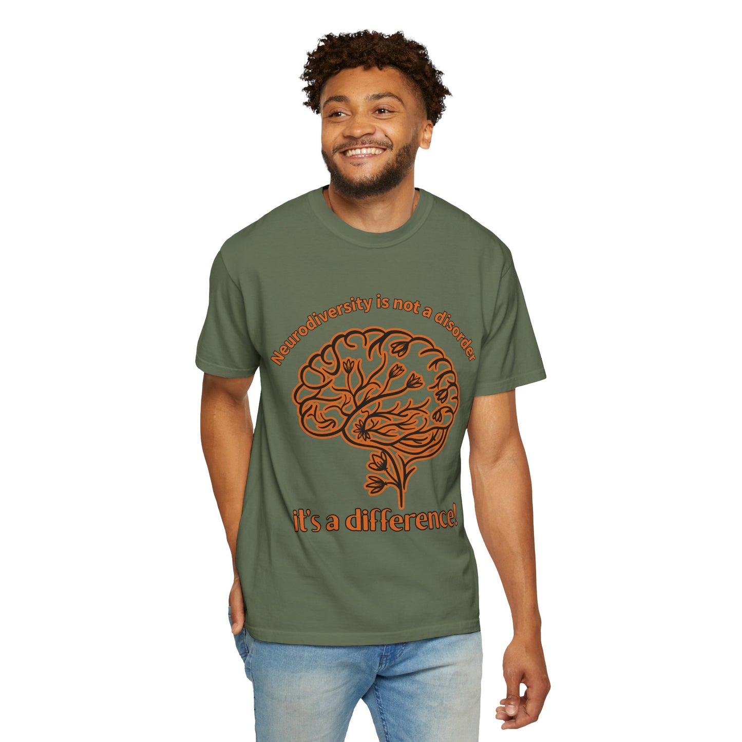 Neurodiversity Awareness Shirt | Comfort Colors 1717 | “Not a Disorder, It’s a Difference” Mental Health Tee | Autism ADHD Acceptance Gift