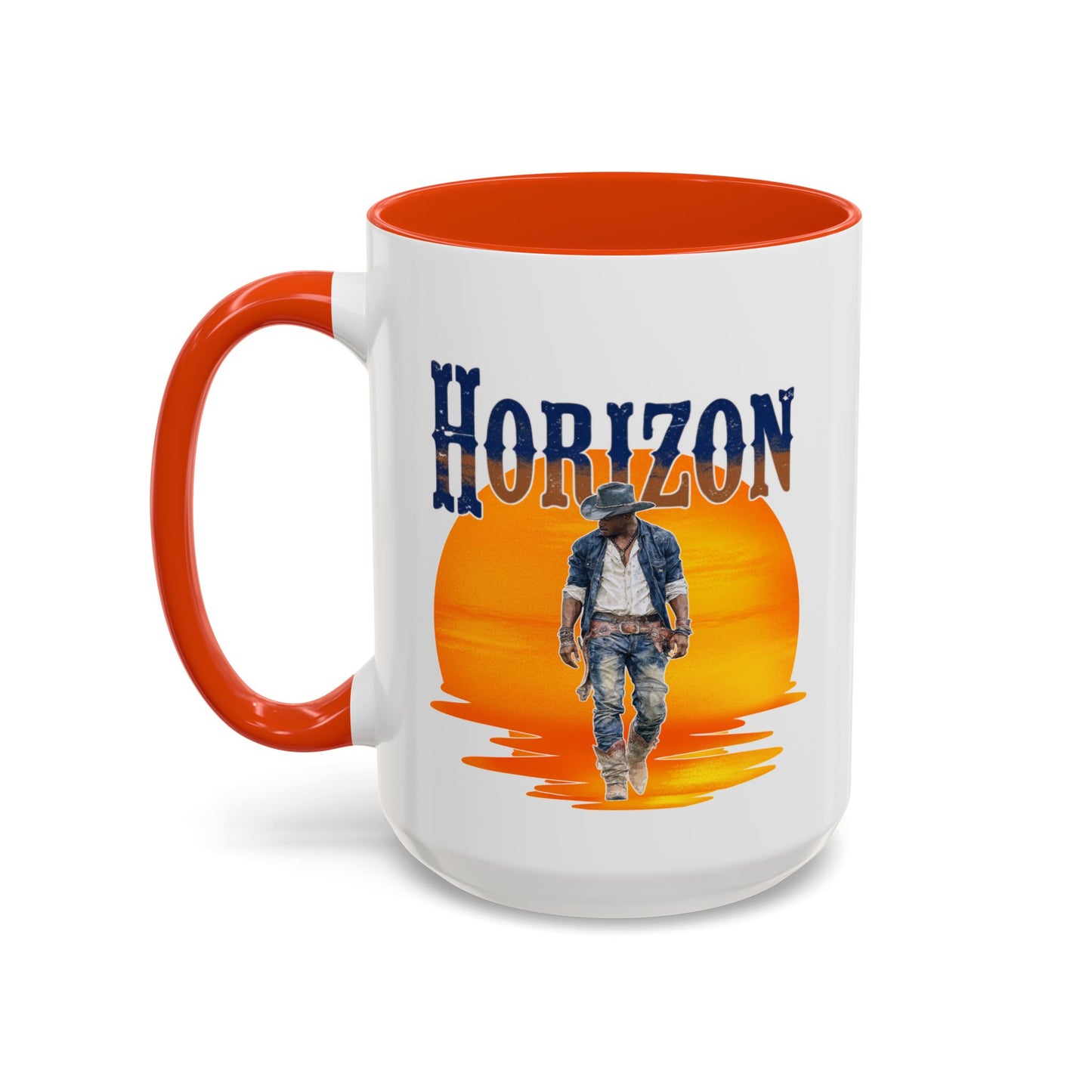 Horizon Cowboy Sunset Coffee Mug | Western Rodeo Gift | Rustic Cowboy Coffee Cup for Country Lifestyle Fans