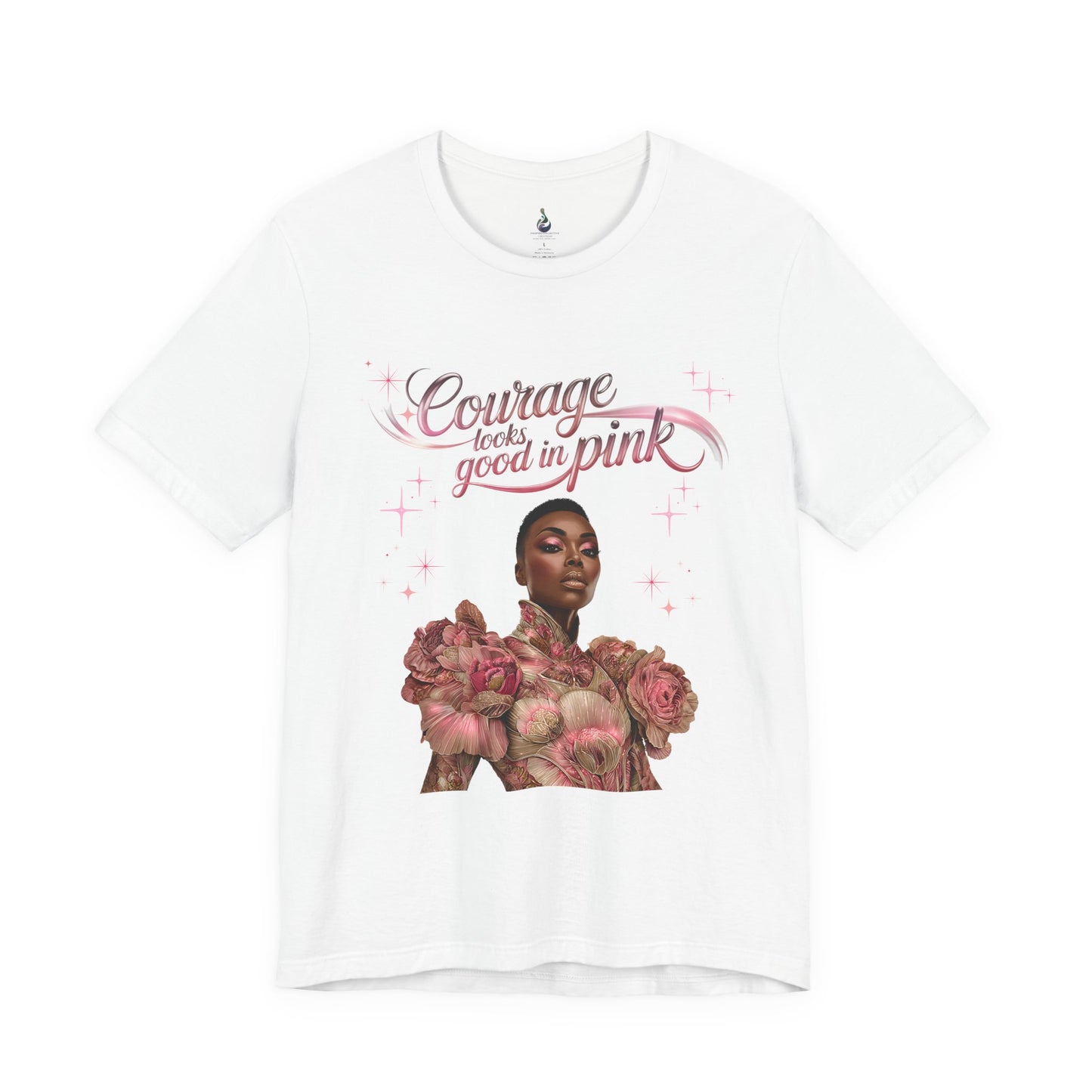 Courage Queen Shirt | Breast Cancer Awareness Tee | Survivor Strength Shirt | Pink Ribbon Courage T-Shirt | Empowerment Gift for Women
