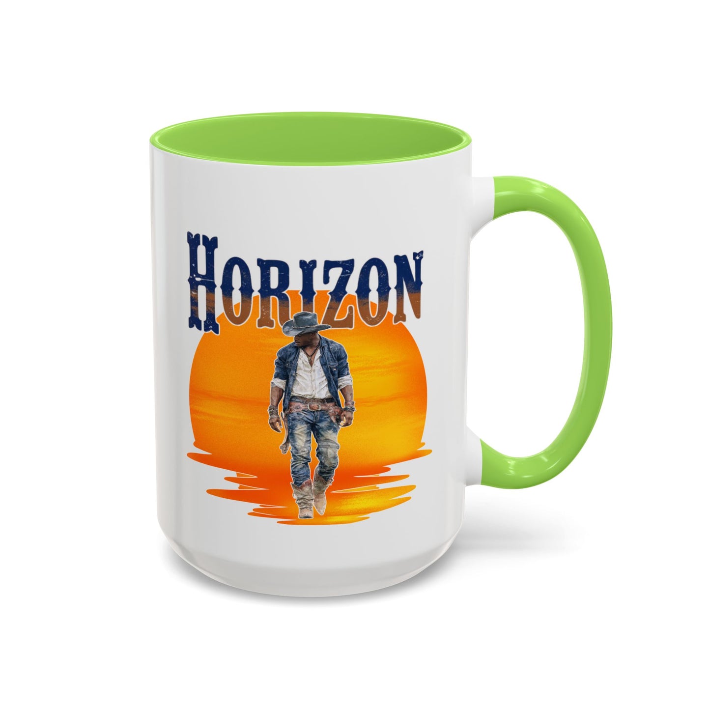 Horizon Cowboy Sunset Coffee Mug | Western Rodeo Gift | Rustic Cowboy Coffee Cup for Country Lifestyle Fans