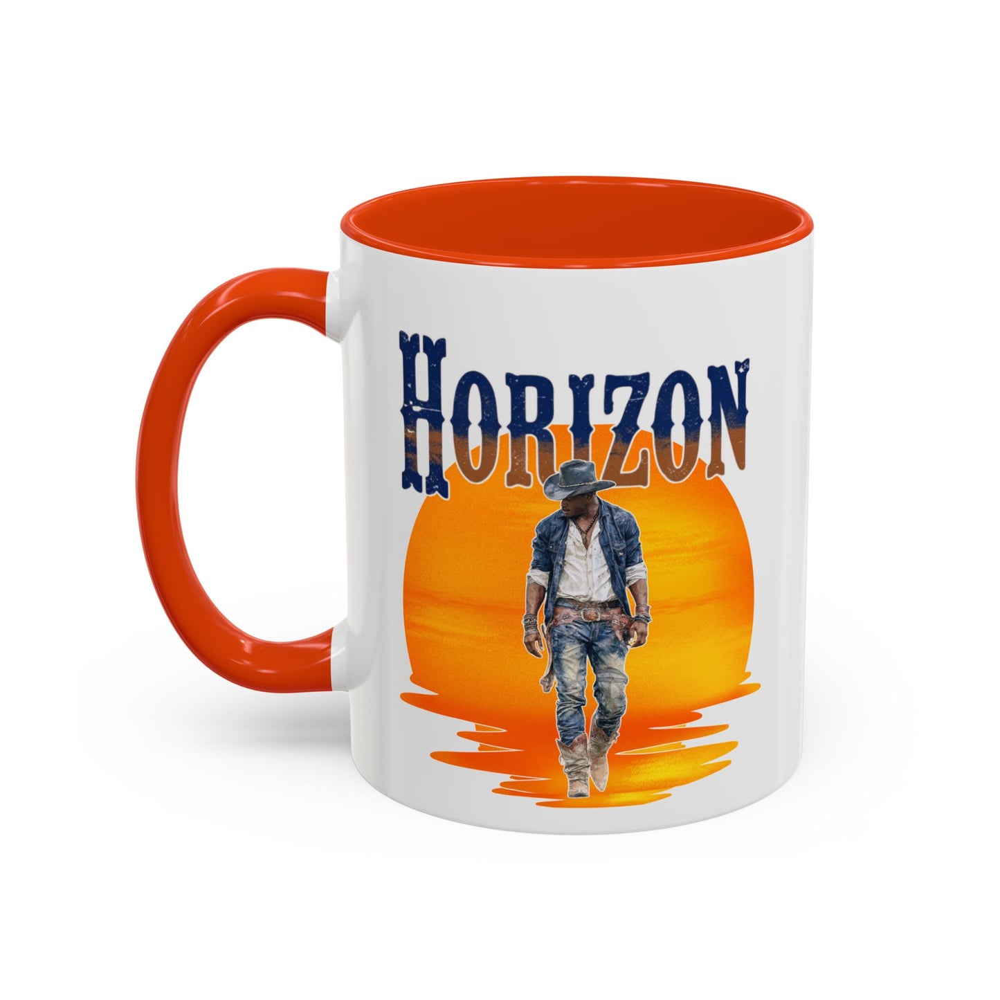 Horizon Cowboy Sunset Coffee Mug | Western Rodeo Gift | Rustic Cowboy Coffee Cup for Country Lifestyle Fans