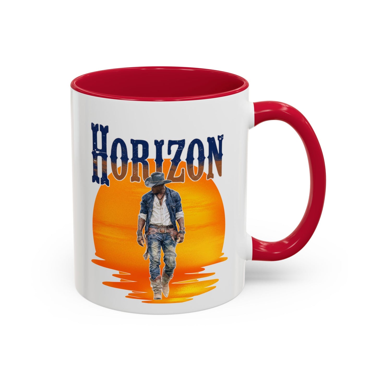 Horizon Cowboy Sunset Coffee Mug | Western Rodeo Gift | Rustic Cowboy Coffee Cup for Country Lifestyle Fans