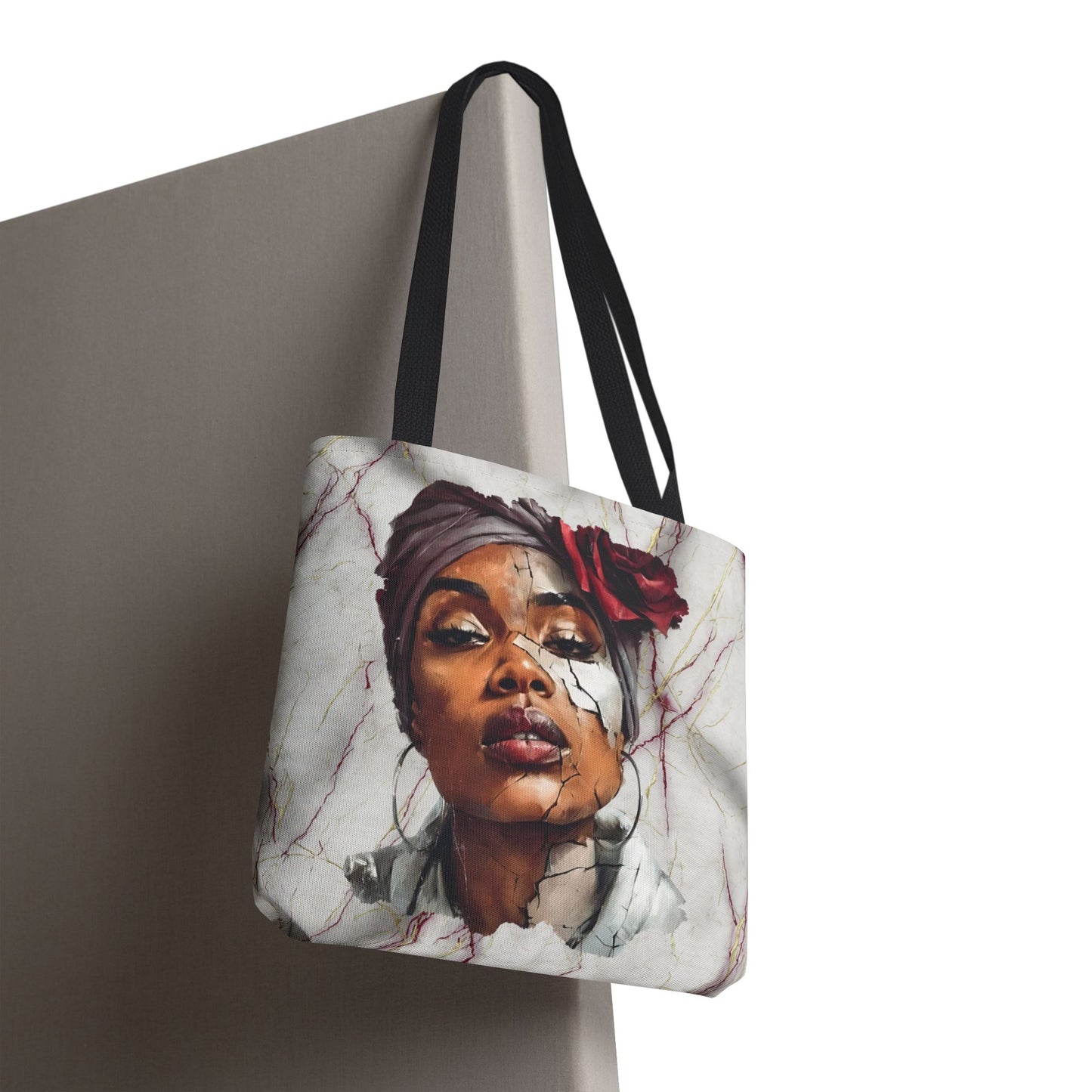 Regal Fracture Canvas Tote Bag — Masks Off Collection