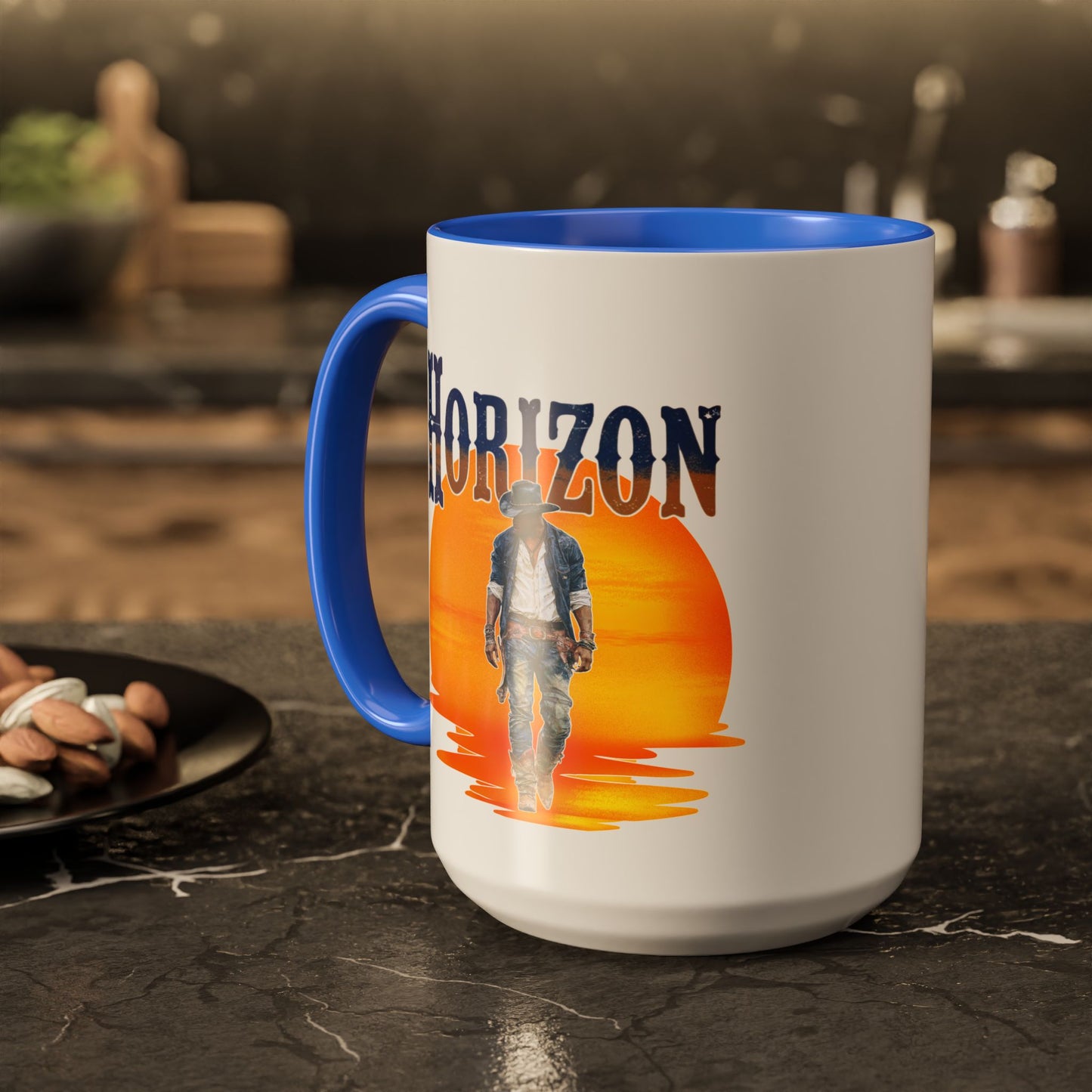 Horizon Cowboy Sunset Coffee Mug | Western Rodeo Gift | Rustic Cowboy Coffee Cup for Country Lifestyle Fans