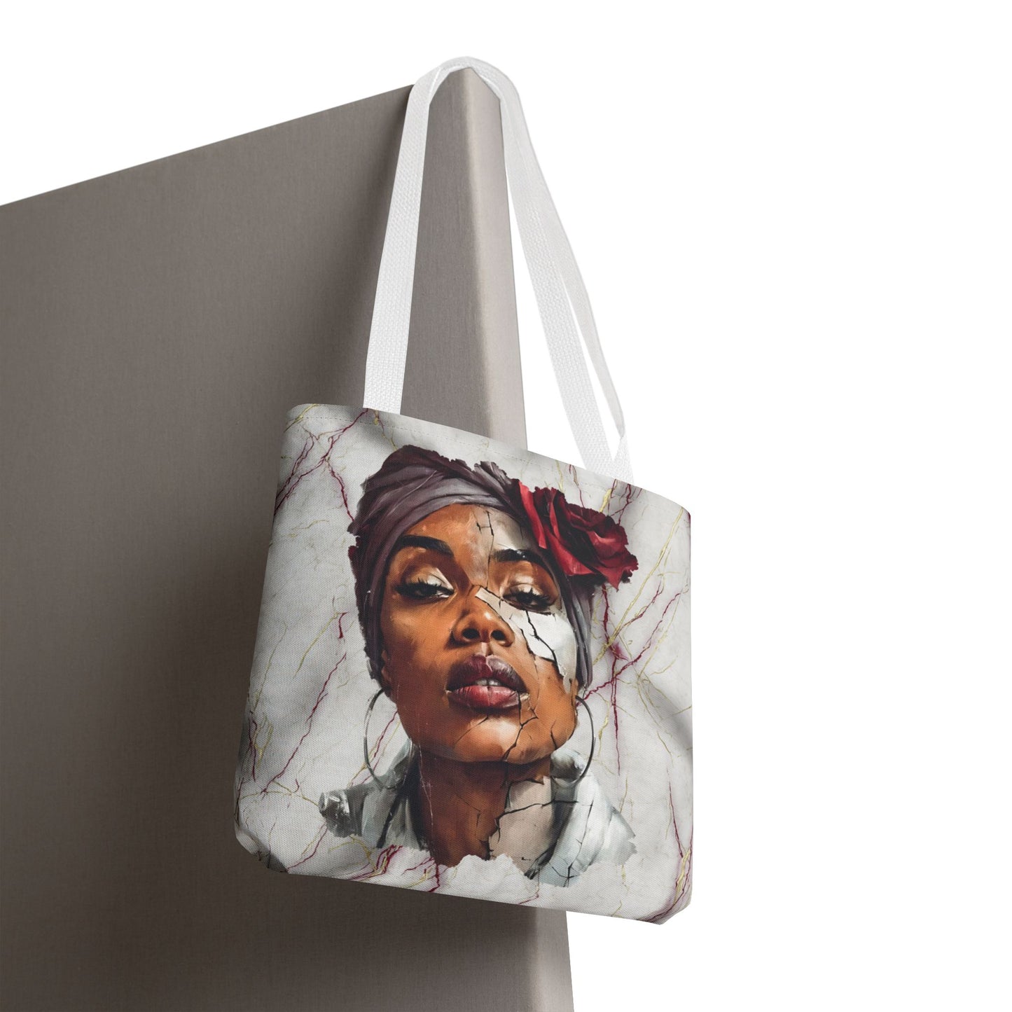 Regal Fracture Canvas Tote Bag — Masks Off Collection