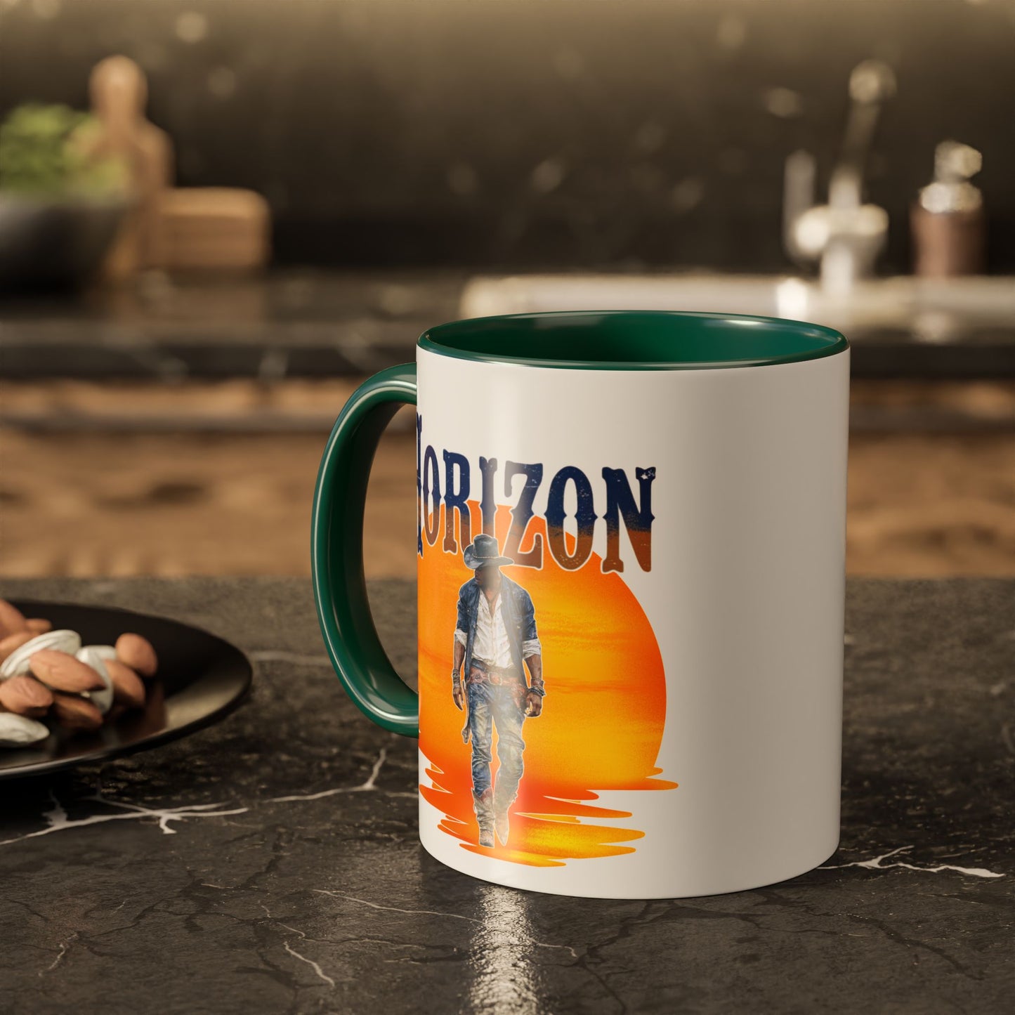 Horizon Cowboy Sunset Coffee Mug | Western Rodeo Gift | Rustic Cowboy Coffee Cup for Country Lifestyle Fans