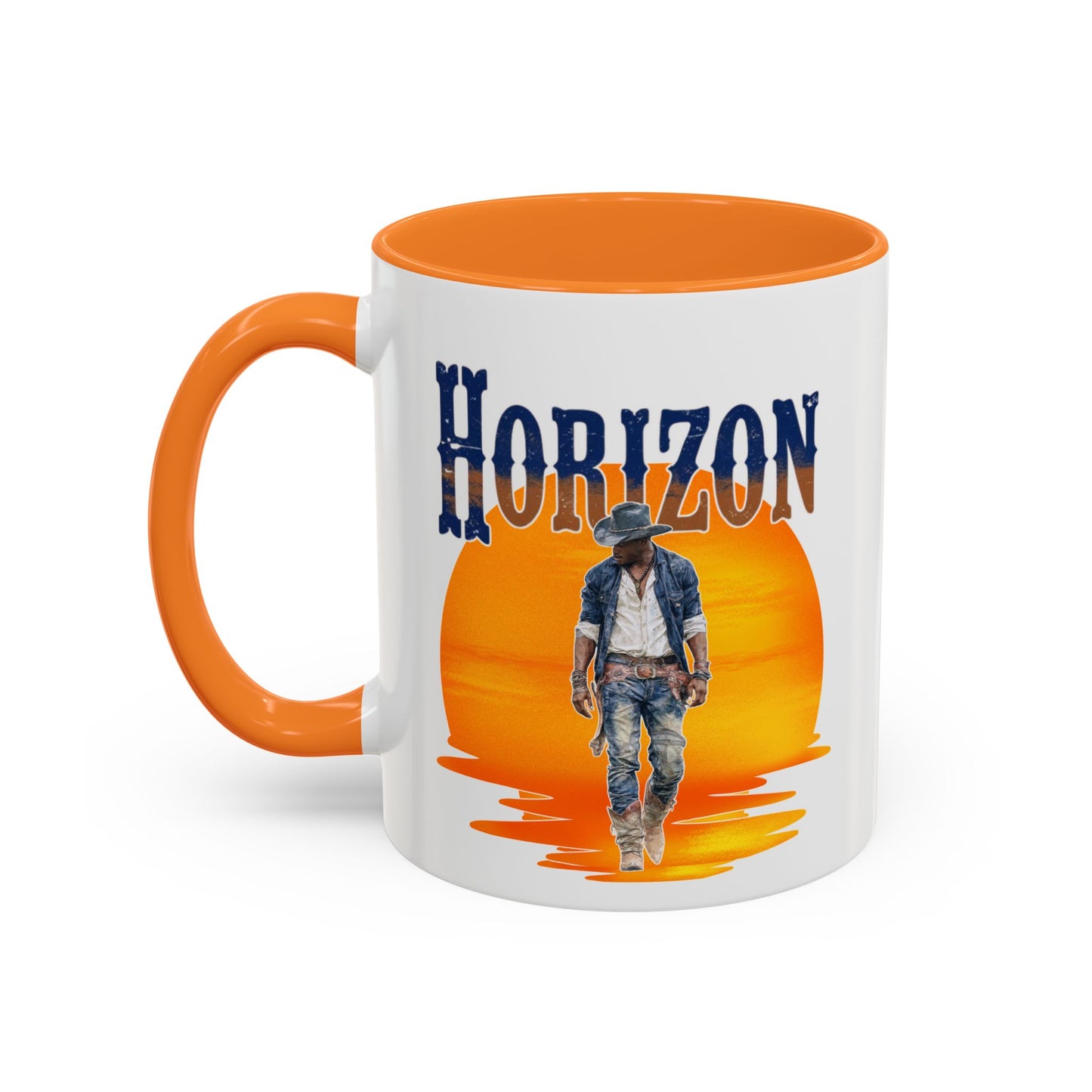 Horizon Cowboy Sunset Coffee Mug | Western Rodeo Gift | Rustic Cowboy Coffee Cup for Country Lifestyle Fans