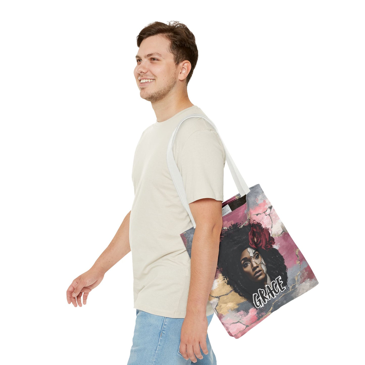 Grace (Colorful Edition) Tote Bag — Masks Off Collection