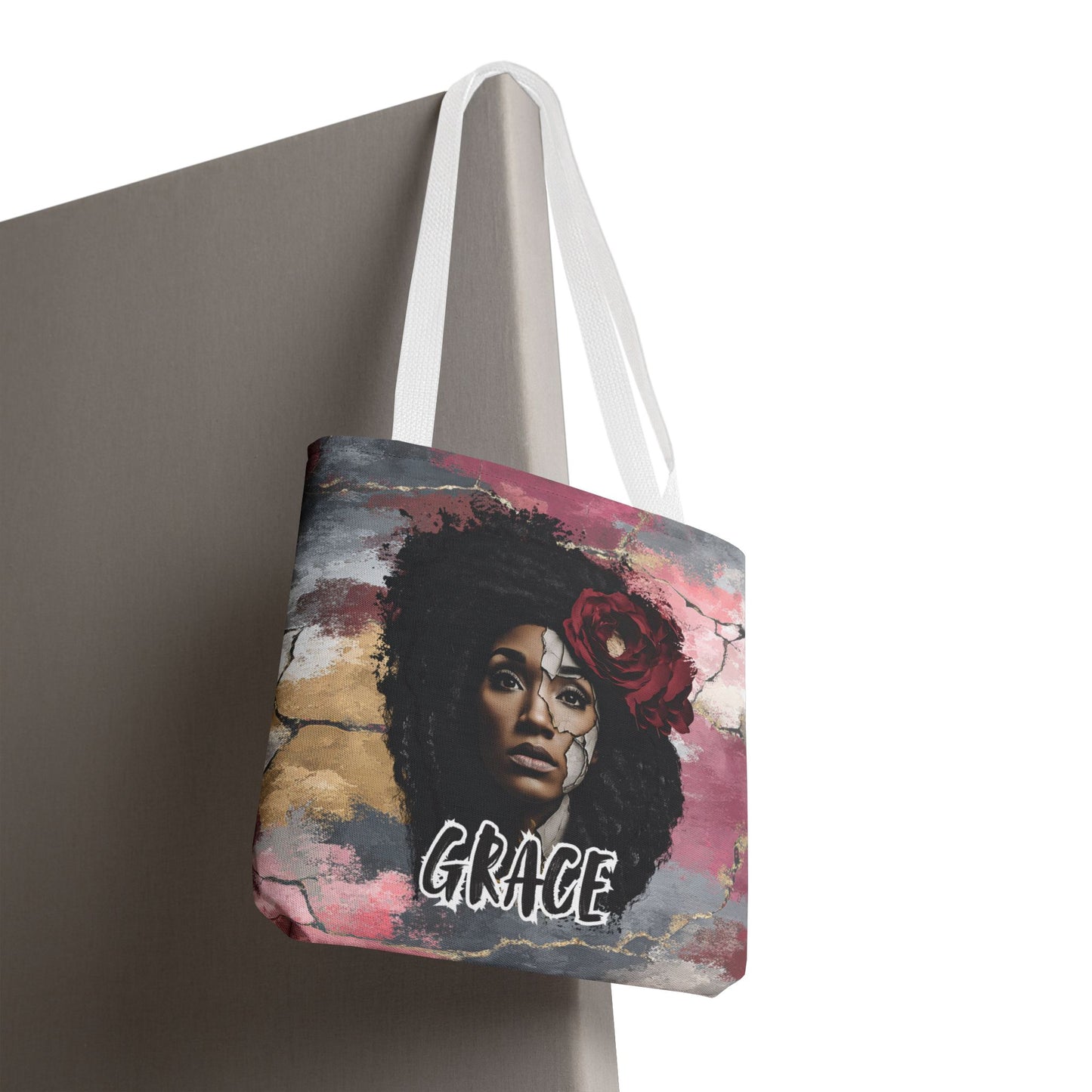 Grace (Colorful Edition) Tote Bag — Masks Off Collection