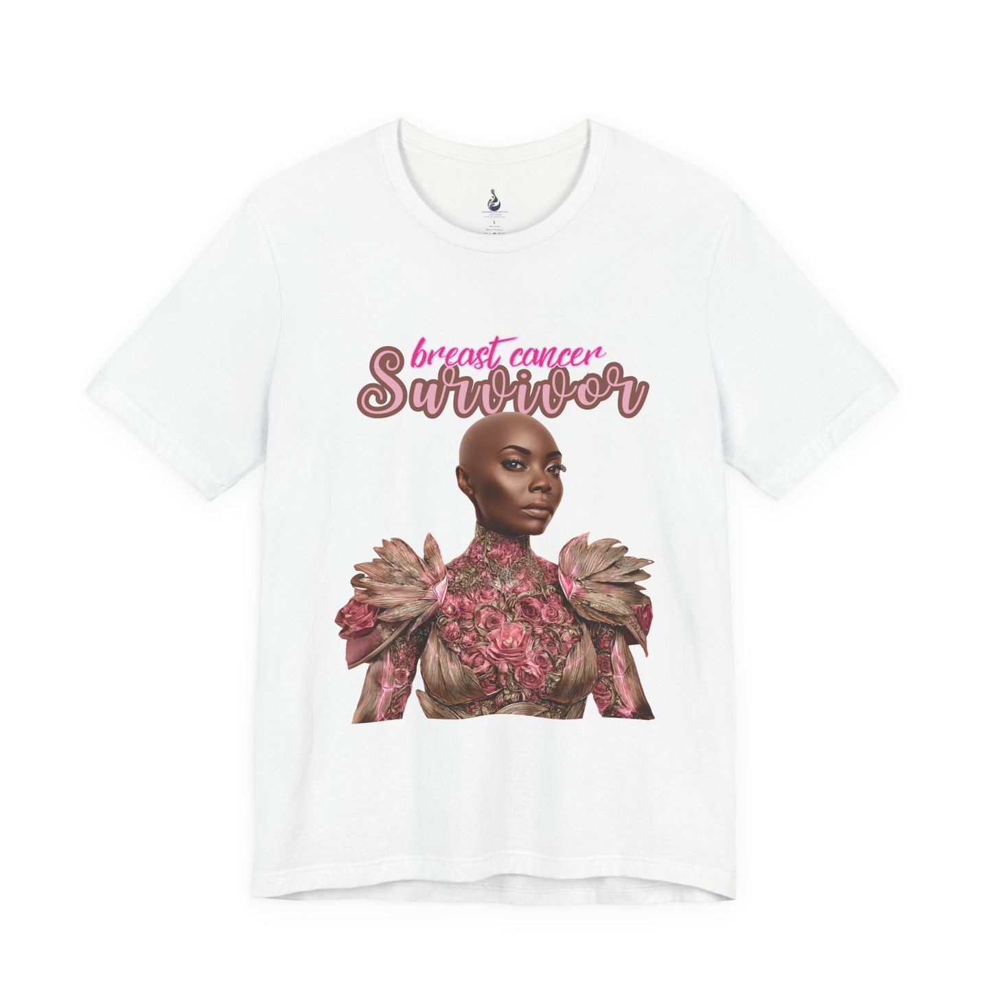 Breast Cancer Survivor Fancy Shirt | Elegant Pink Ribbon Tee | Survivor Empowerment Shirt | October Awareness Apparel for Women