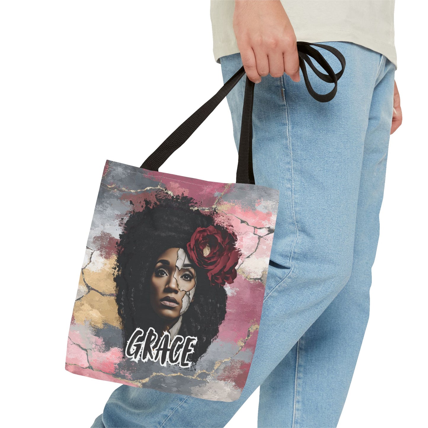 Grace (Colorful Edition) Tote Bag — Masks Off Collection