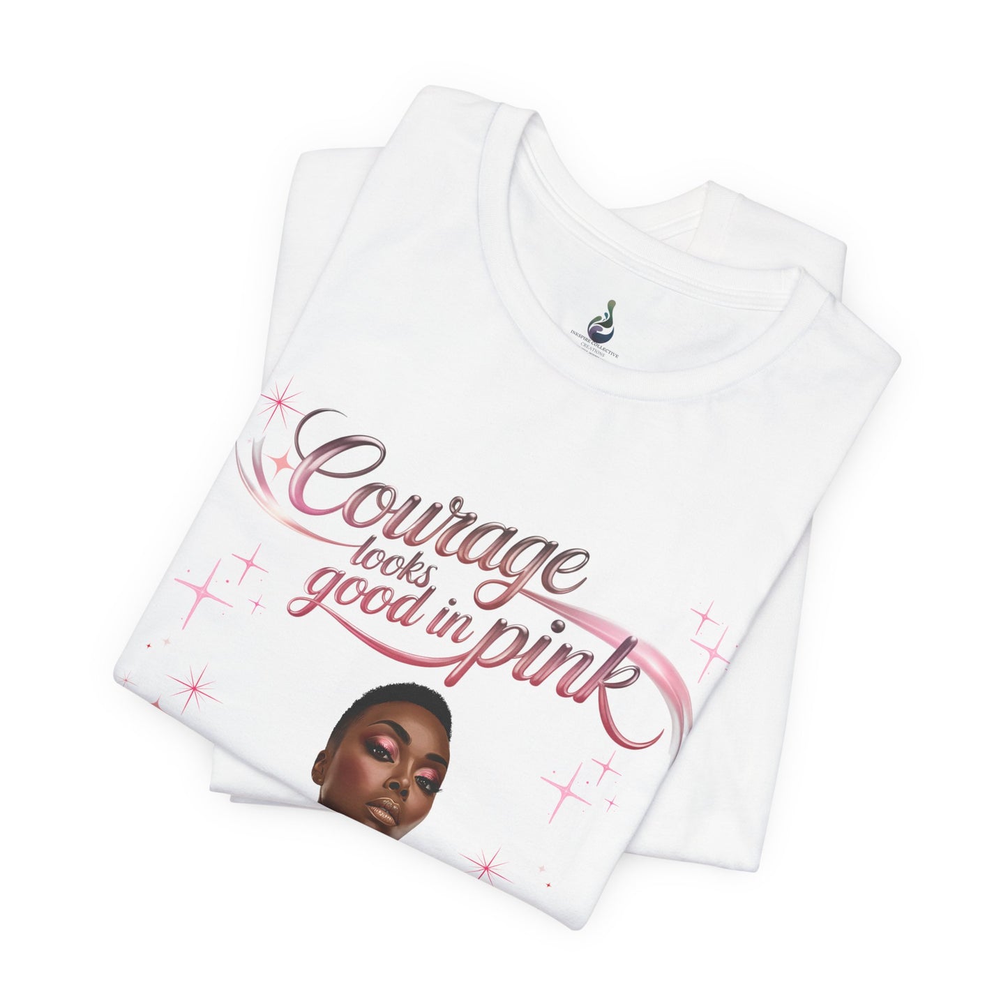 Courage Queen Shirt | Breast Cancer Awareness Tee | Survivor Strength Shirt | Pink Ribbon Courage T-Shirt | Empowerment Gift for Women