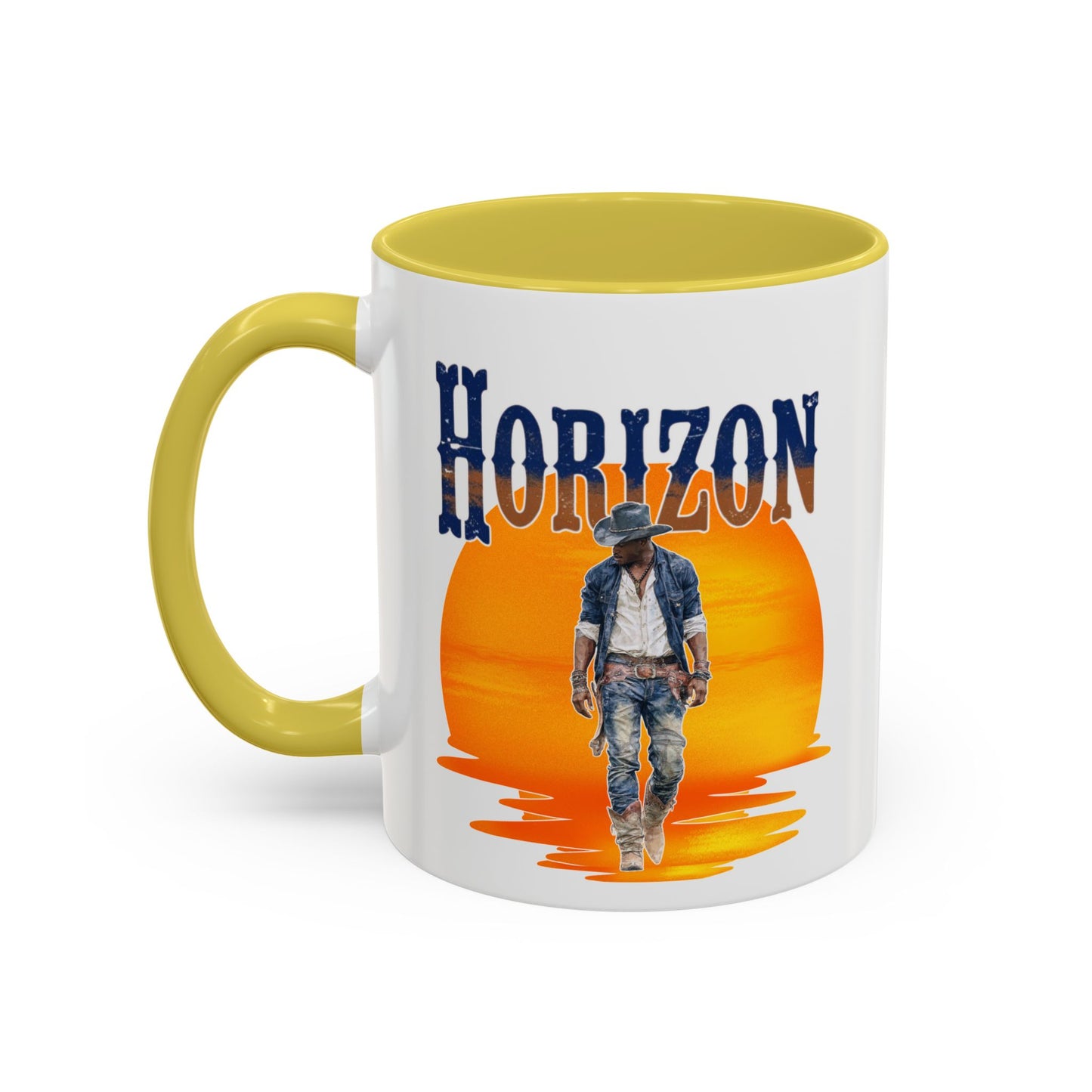 Horizon Cowboy Sunset Coffee Mug | Western Rodeo Gift | Rustic Cowboy Coffee Cup for Country Lifestyle Fans