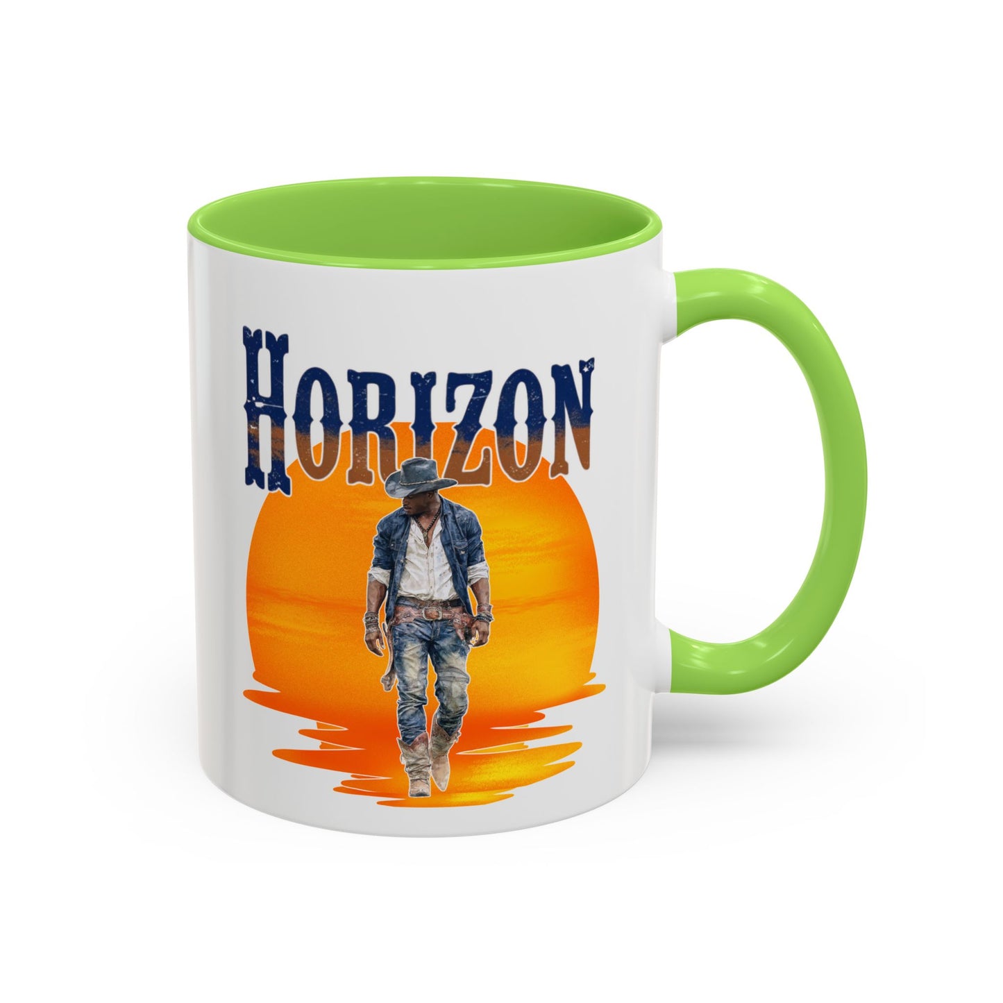 Horizon Cowboy Sunset Coffee Mug | Western Rodeo Gift | Rustic Cowboy Coffee Cup for Country Lifestyle Fans