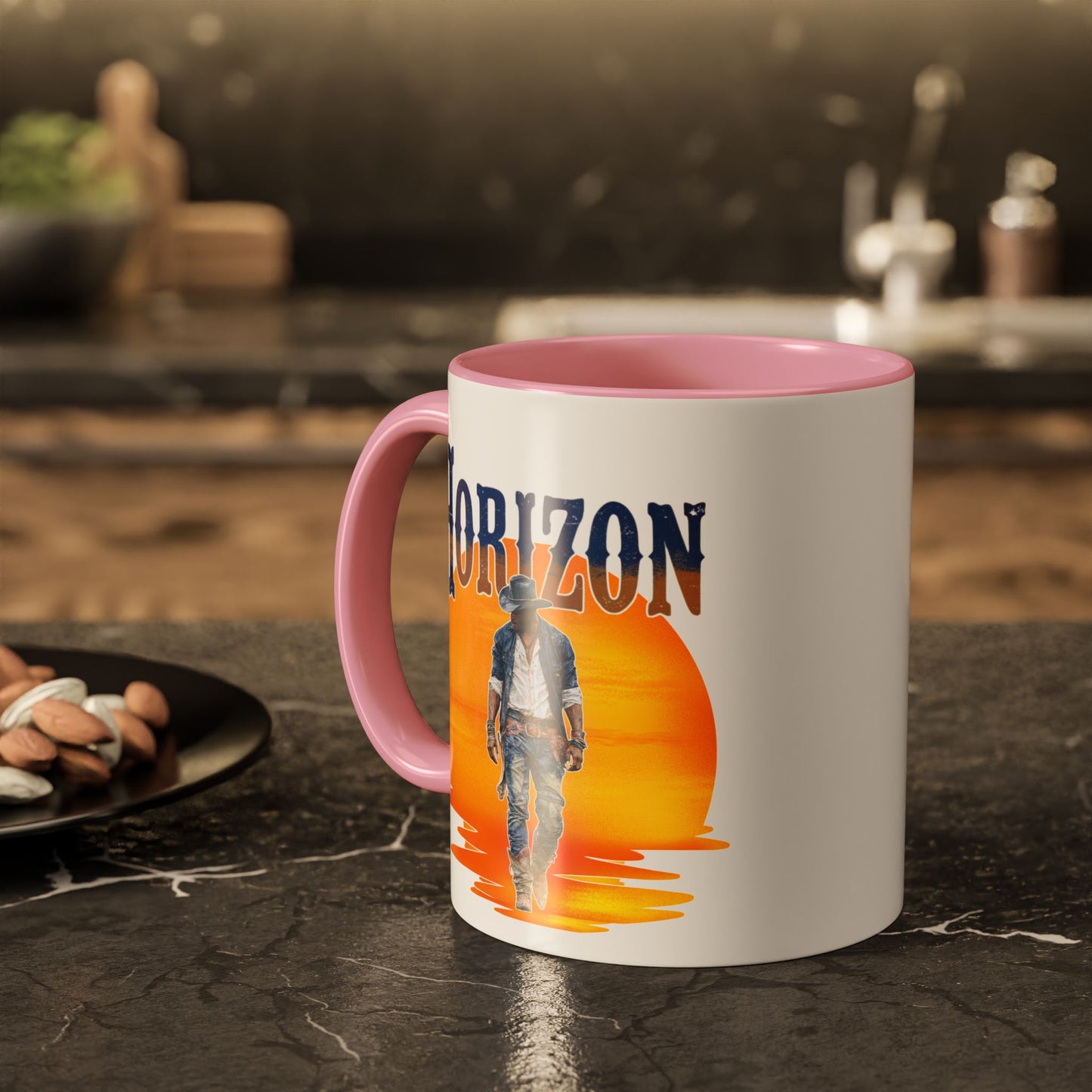 Horizon Cowboy Sunset Coffee Mug | Western Rodeo Gift | Rustic Cowboy Coffee Cup for Country Lifestyle Fans