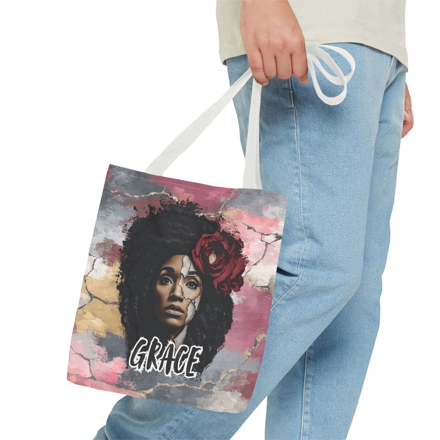Grace (Colorful Edition) Tote Bag — Masks Off Collection