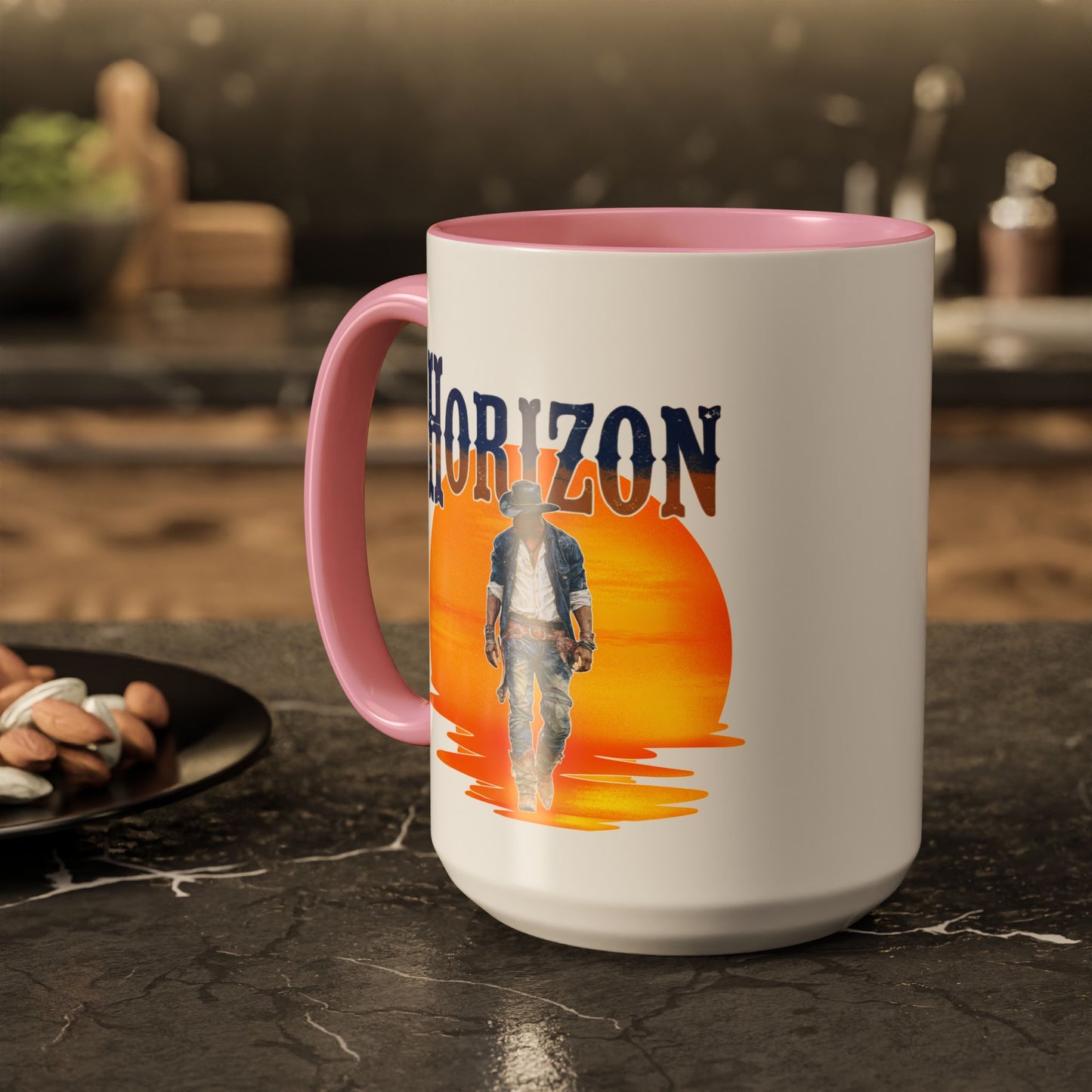 Horizon Cowboy Sunset Coffee Mug | Western Rodeo Gift | Rustic Cowboy Coffee Cup for Country Lifestyle Fans