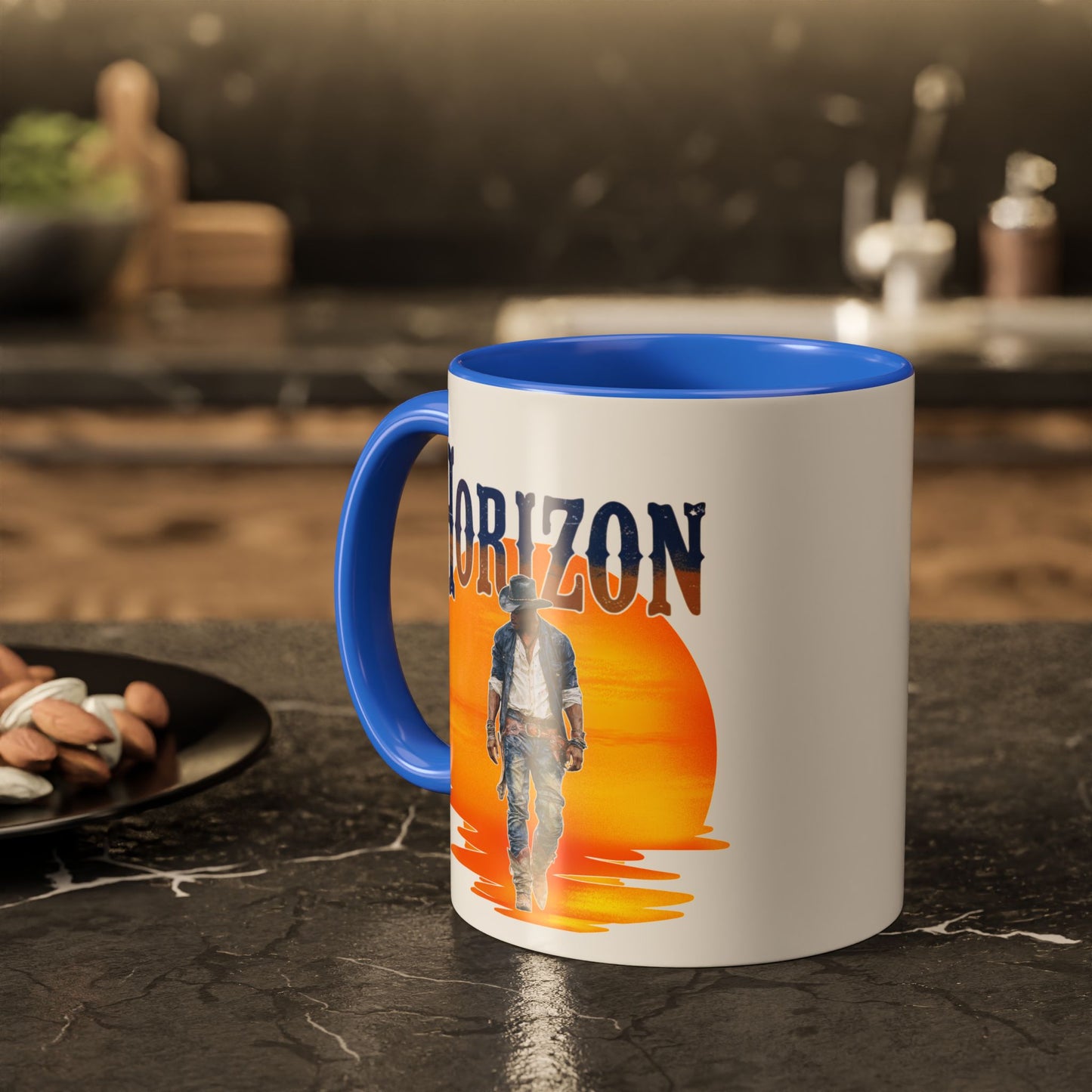 Horizon Cowboy Sunset Coffee Mug | Western Rodeo Gift | Rustic Cowboy Coffee Cup for Country Lifestyle Fans