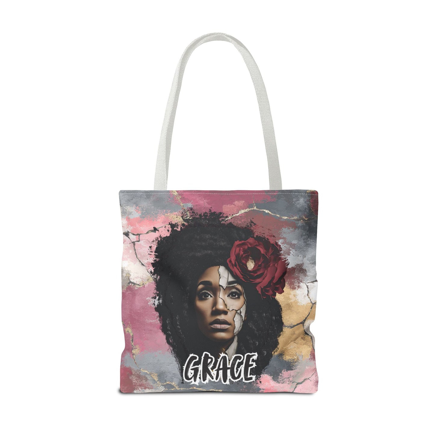 Grace (Colorful Edition) Tote Bag — Masks Off Collection