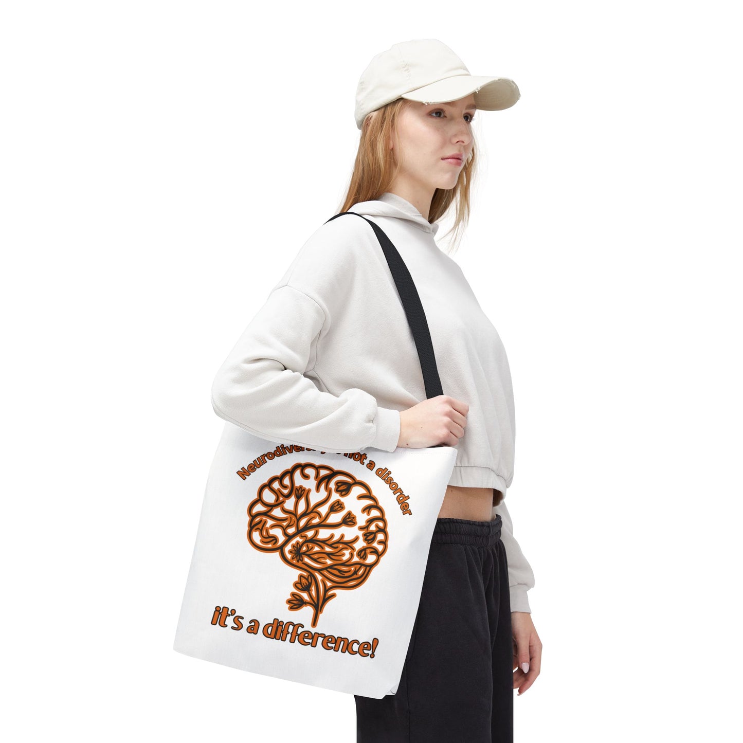 Creative Mind Tote Bag - It's a Difference! | Eco-Friendly, Gift for Mental Health Awareness, Reusable Shopping, Inspirational Bag, [...]