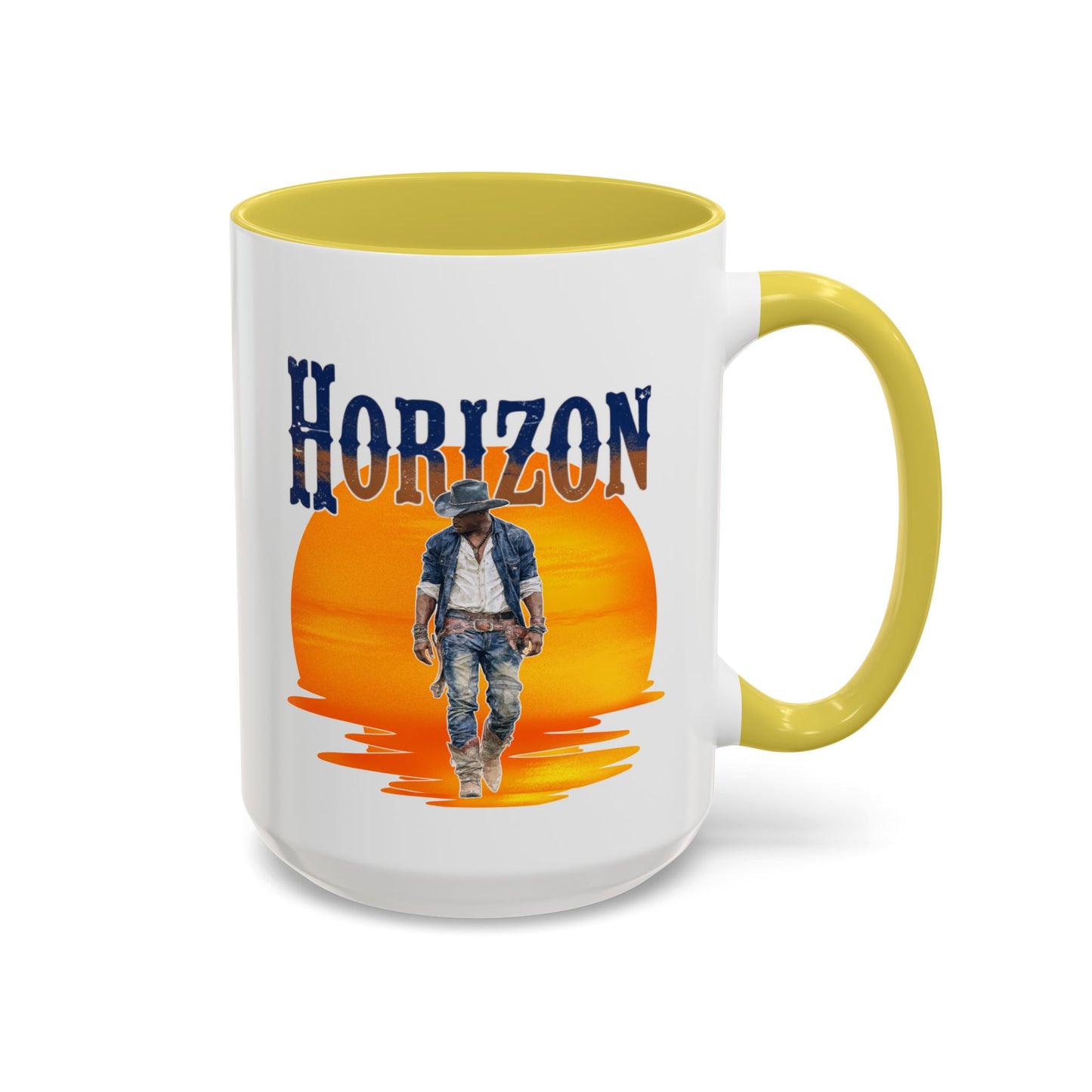 Horizon Cowboy Sunset Coffee Mug | Western Rodeo Gift | Rustic Cowboy Coffee Cup for Country Lifestyle Fans