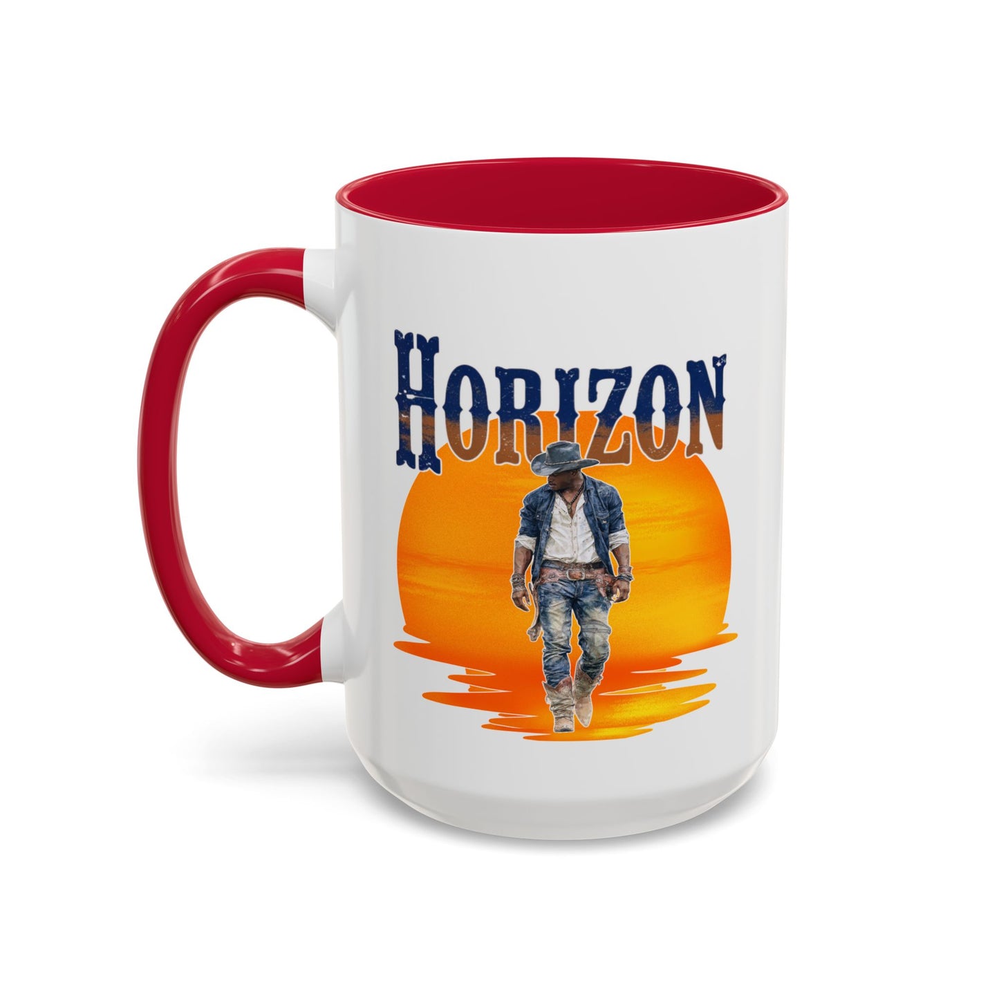 Horizon Cowboy Sunset Coffee Mug | Western Rodeo Gift | Rustic Cowboy Coffee Cup for Country Lifestyle Fans
