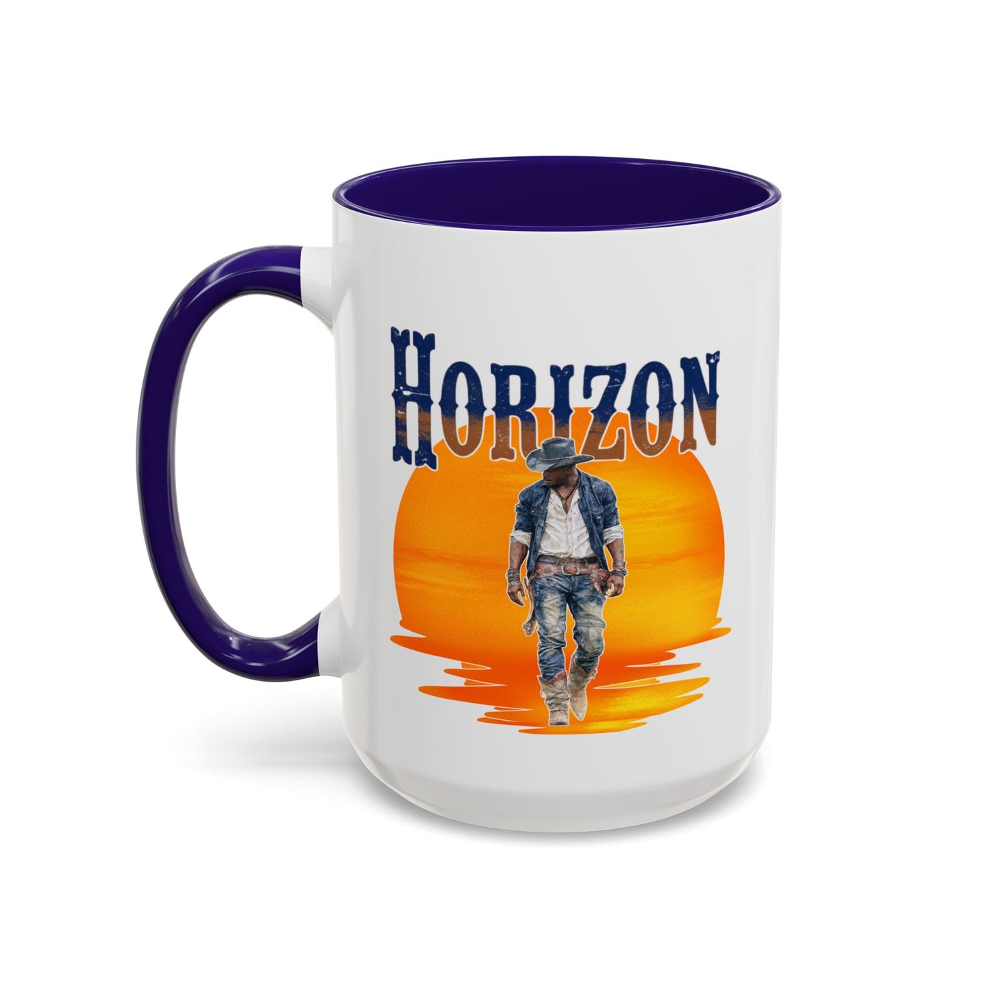 Horizon Cowboy Sunset Coffee Mug | Western Rodeo Gift | Rustic Cowboy Coffee Cup for Country Lifestyle Fans