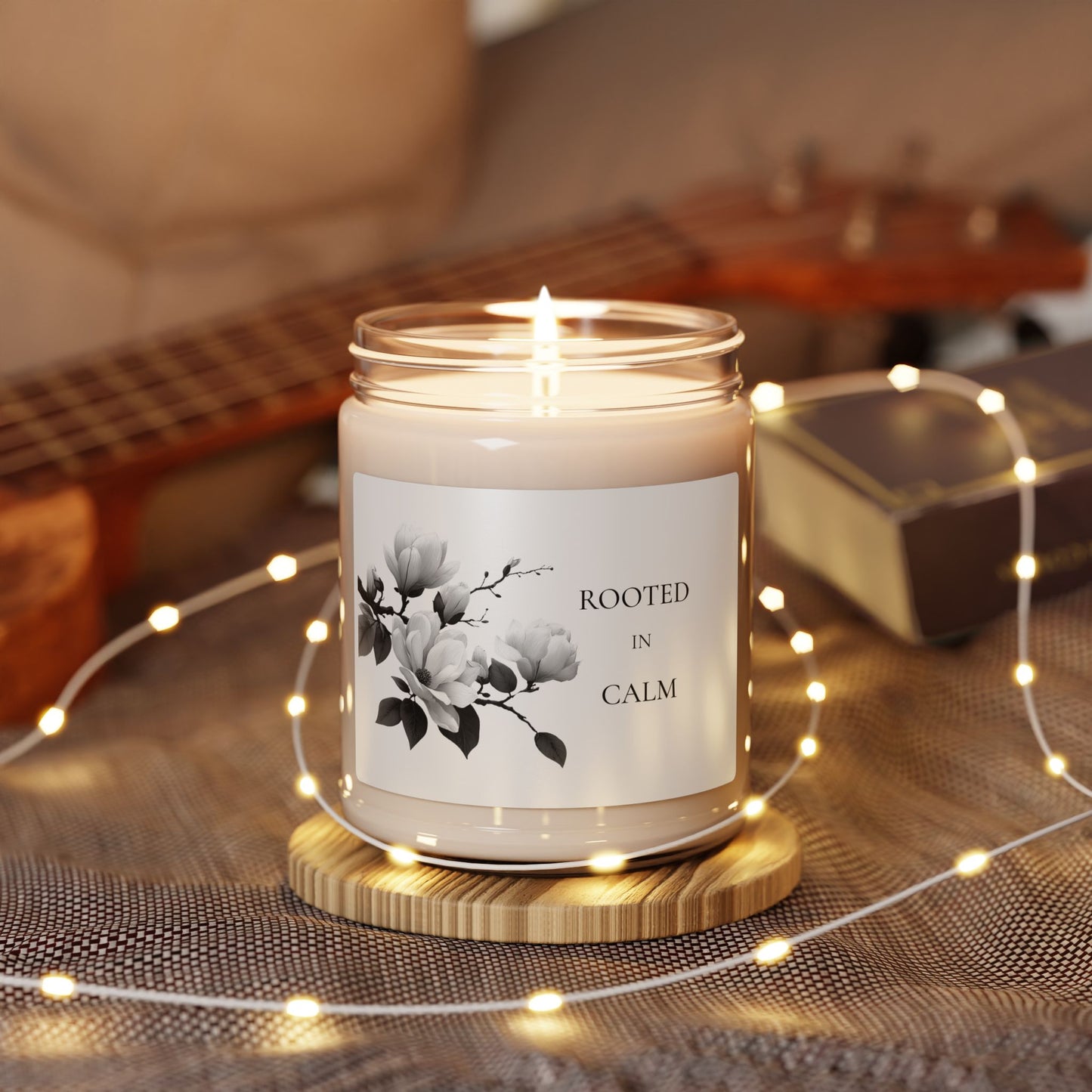 Rooted in Calm Candle – White Sage & Lavender – Grounding Relaxation Soy Candle