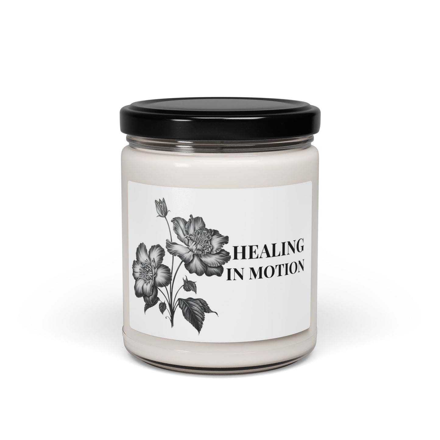 Healing in Motion Soy Candle, Warm Comfort Candle – Coconut Cream + Cardamom – Emotional Support 9oz Scented Jar (Aromatic Self-Care Gift)