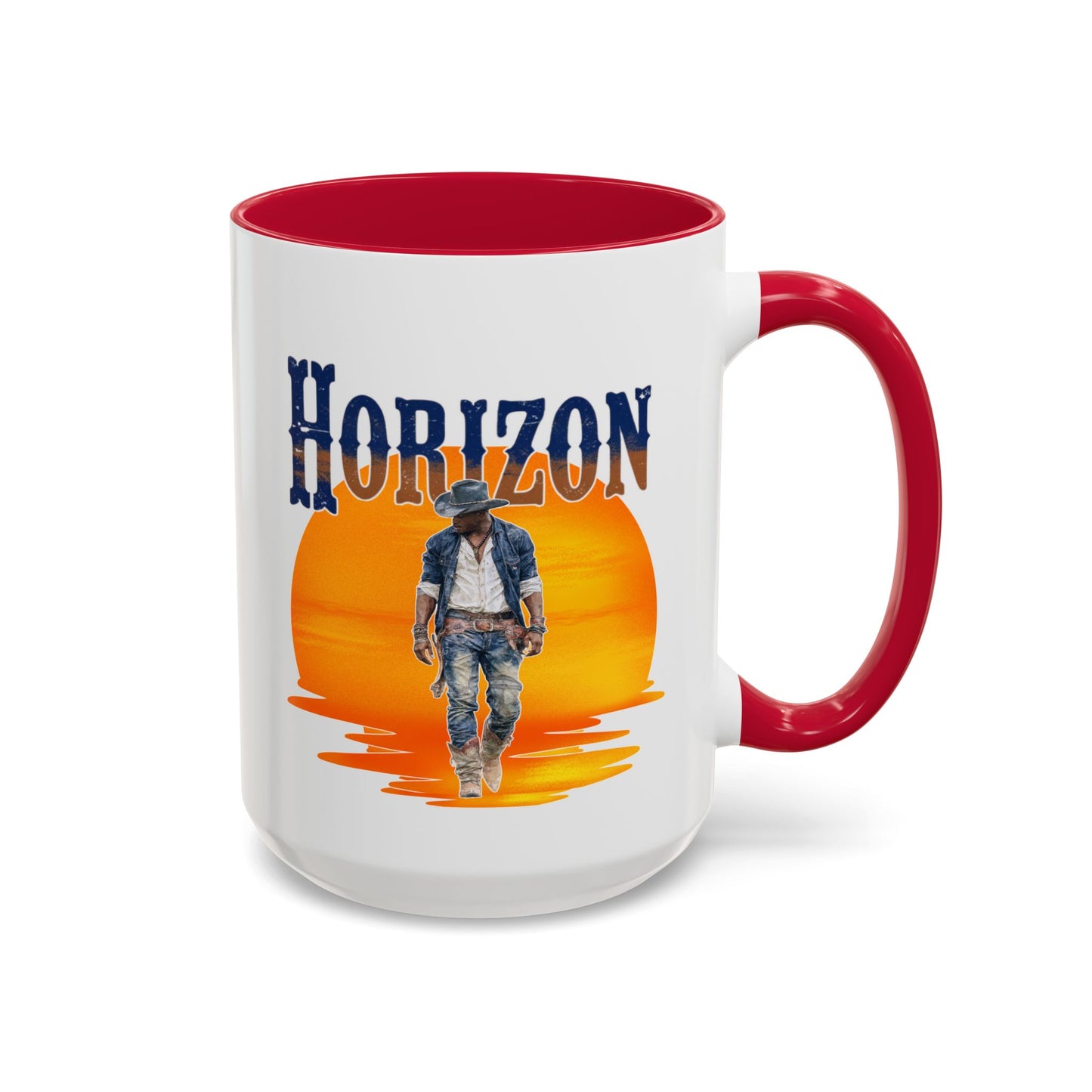 Horizon Cowboy Sunset Coffee Mug | Western Rodeo Gift | Rustic Cowboy Coffee Cup for Country Lifestyle Fans