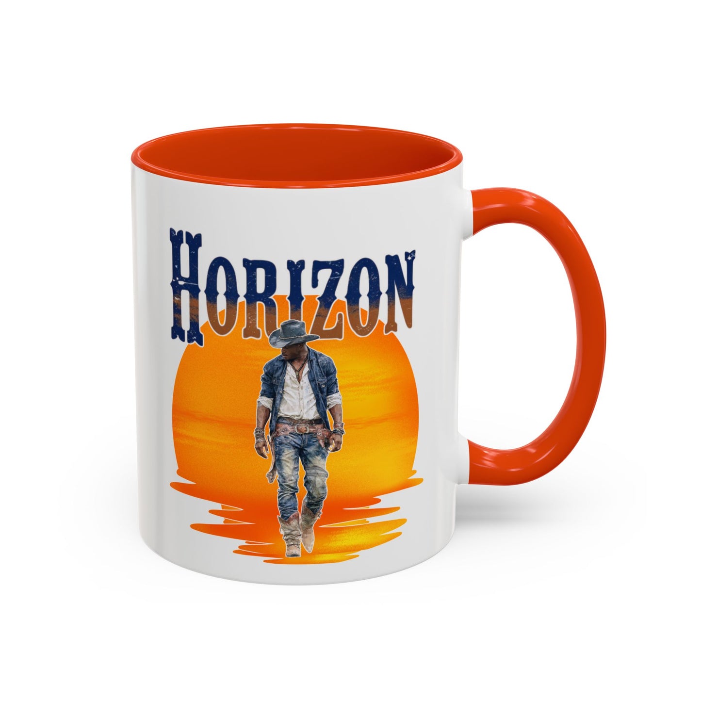 Horizon Cowboy Sunset Coffee Mug | Western Rodeo Gift | Rustic Cowboy Coffee Cup for Country Lifestyle Fans