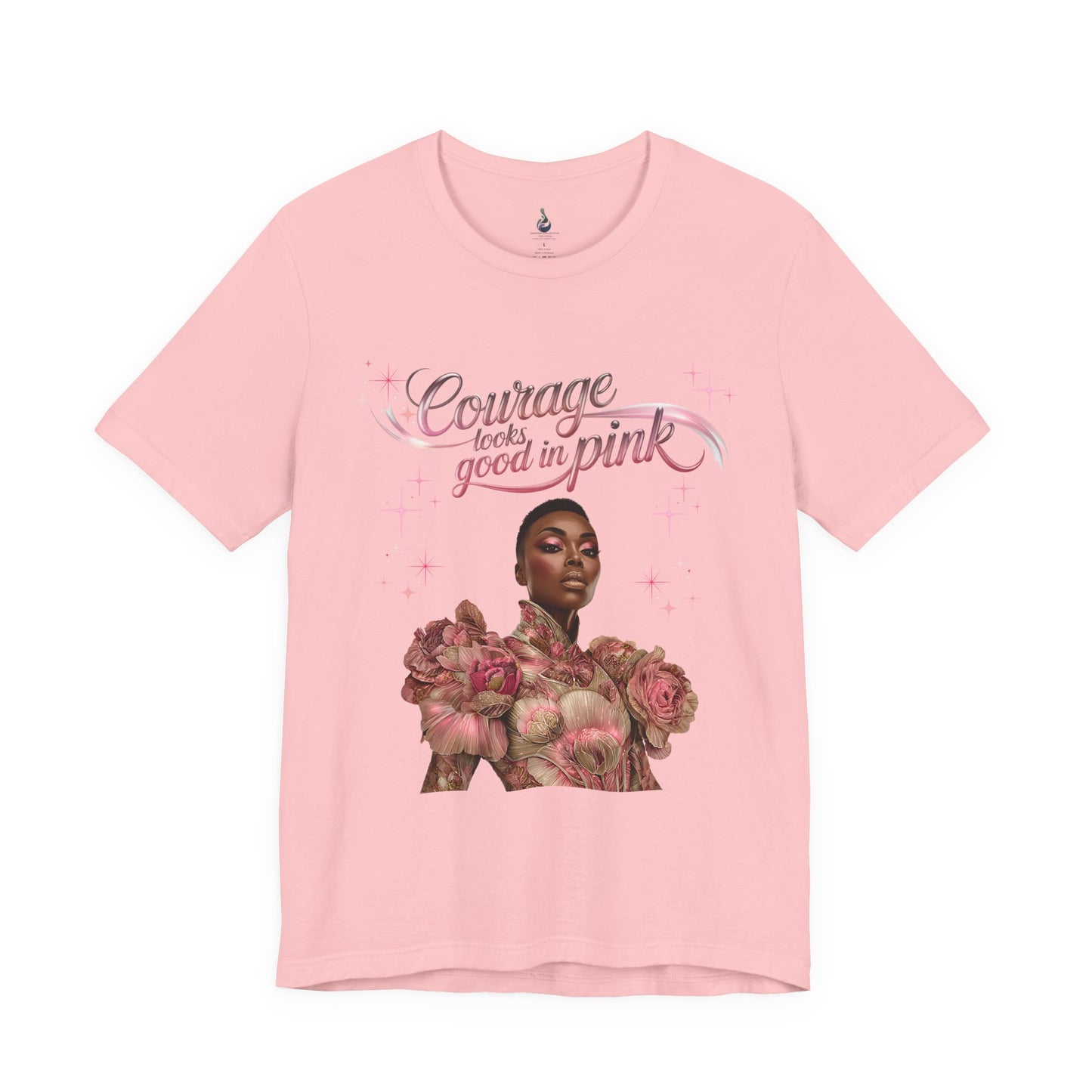 Courage Queen Shirt | Breast Cancer Awareness Tee | Survivor Strength Shirt | Pink Ribbon Courage T-Shirt | Empowerment Gift for Women