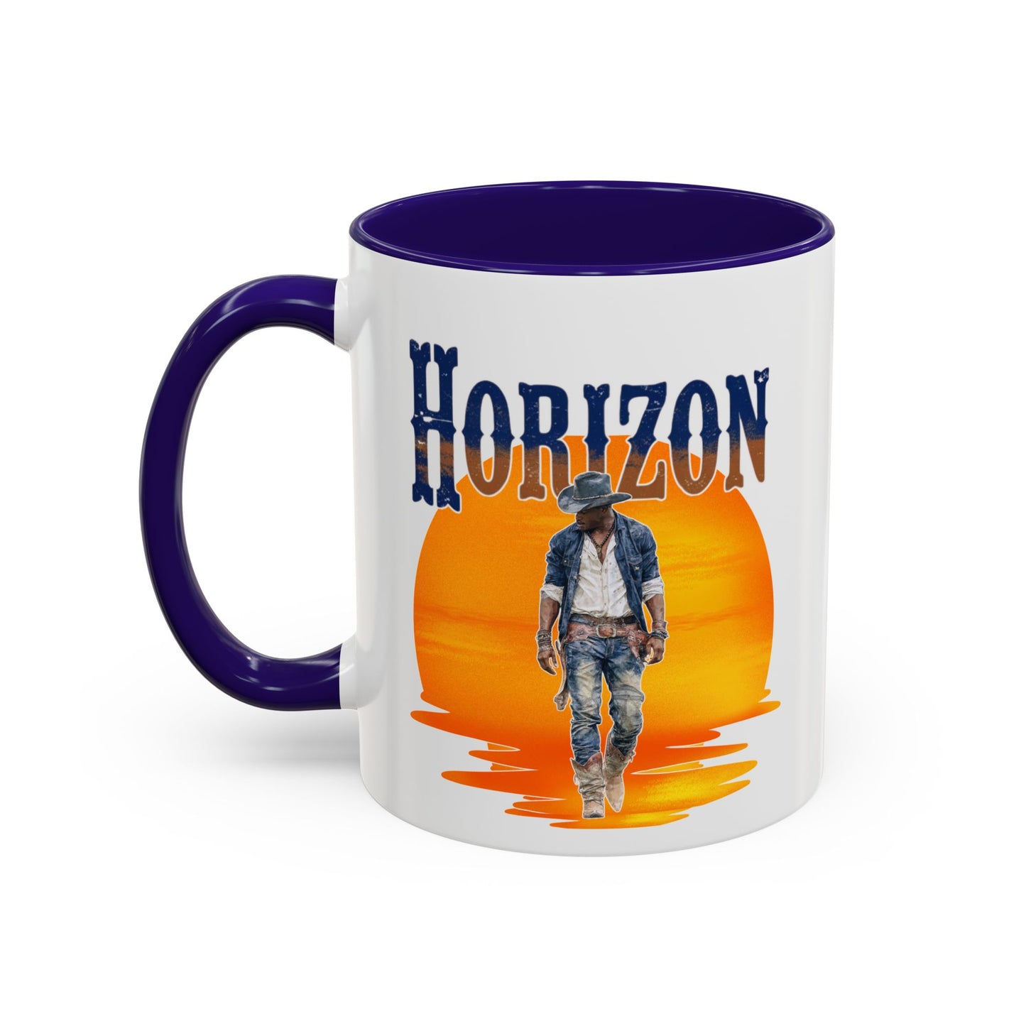 Horizon Cowboy Sunset Coffee Mug | Western Rodeo Gift | Rustic Cowboy Coffee Cup for Country Lifestyle Fans
