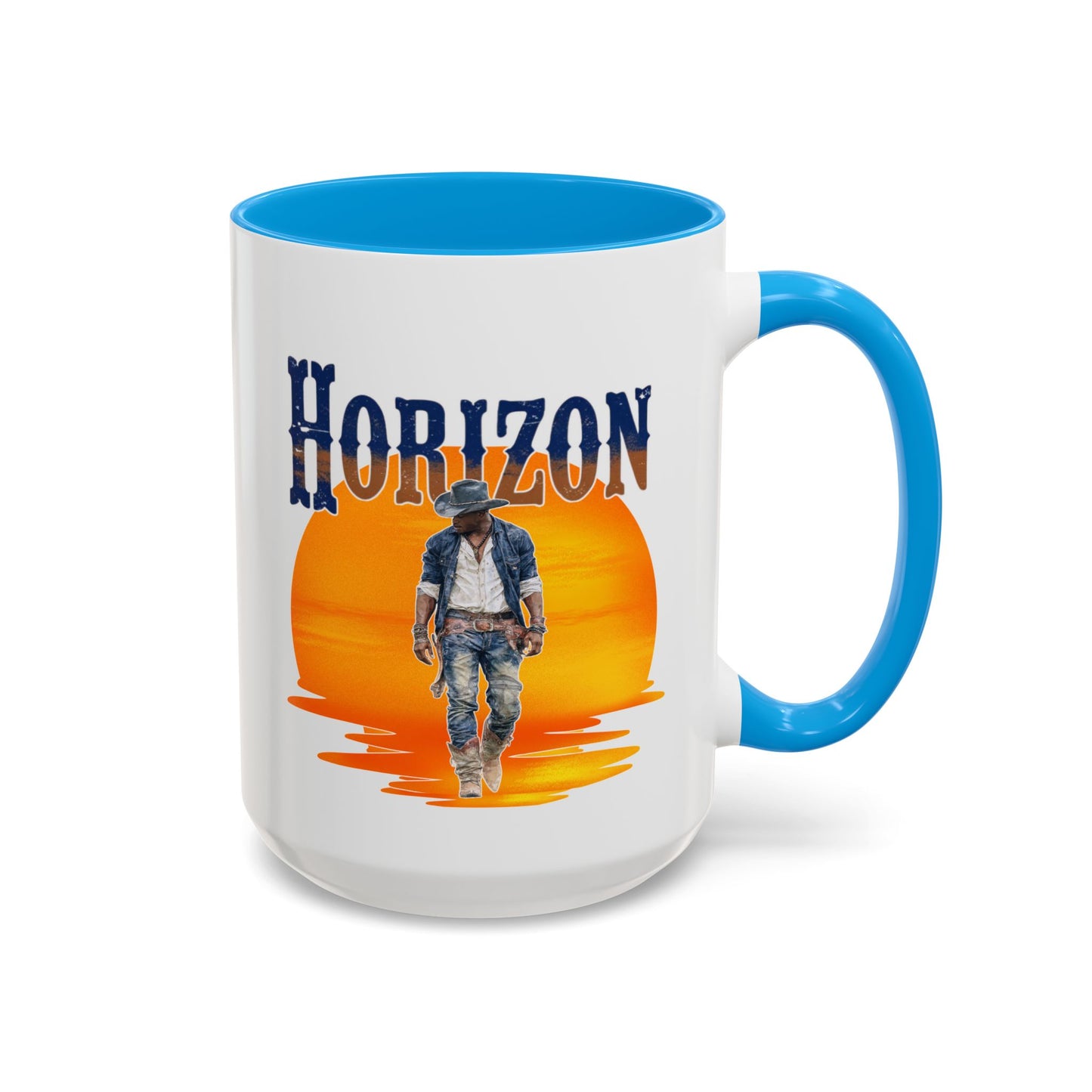 Horizon Cowboy Sunset Coffee Mug | Western Rodeo Gift | Rustic Cowboy Coffee Cup for Country Lifestyle Fans