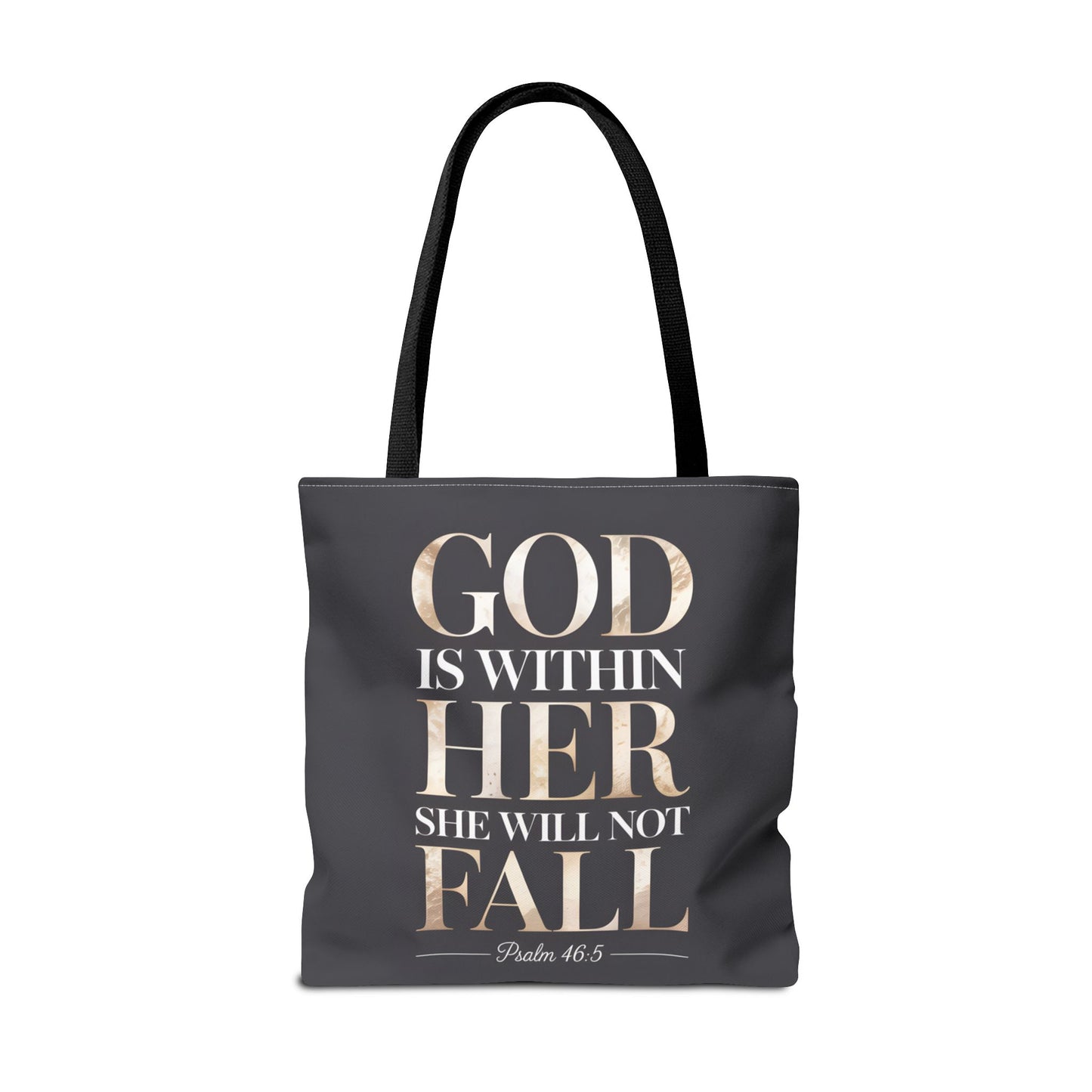 Copy of Psalm 46:5 Tote Bag, God Is Within Her She Will Not Fall Tote, Christian Scripture Tote, Faith Inspirational Bag for Women
