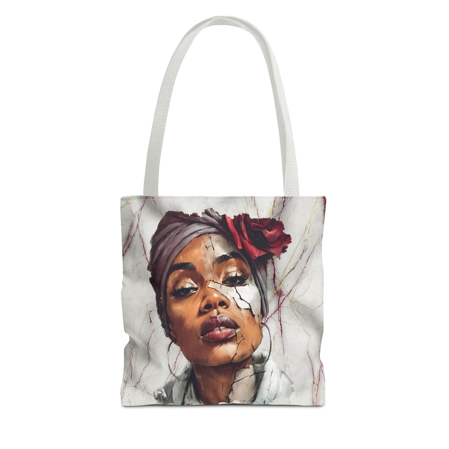 Regal Fracture Canvas Tote Bag — Masks Off Collection