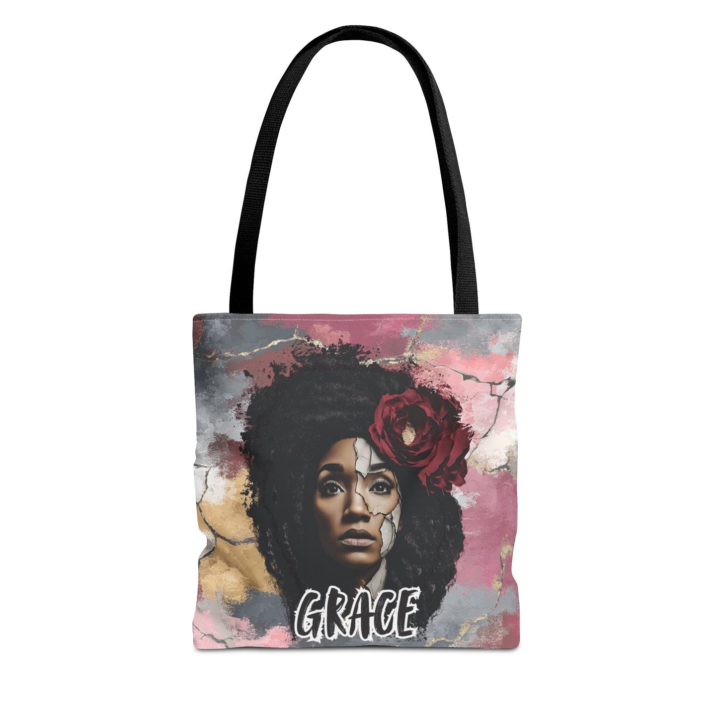 Grace (Colorful Edition) Tote Bag — Masks Off Collection
