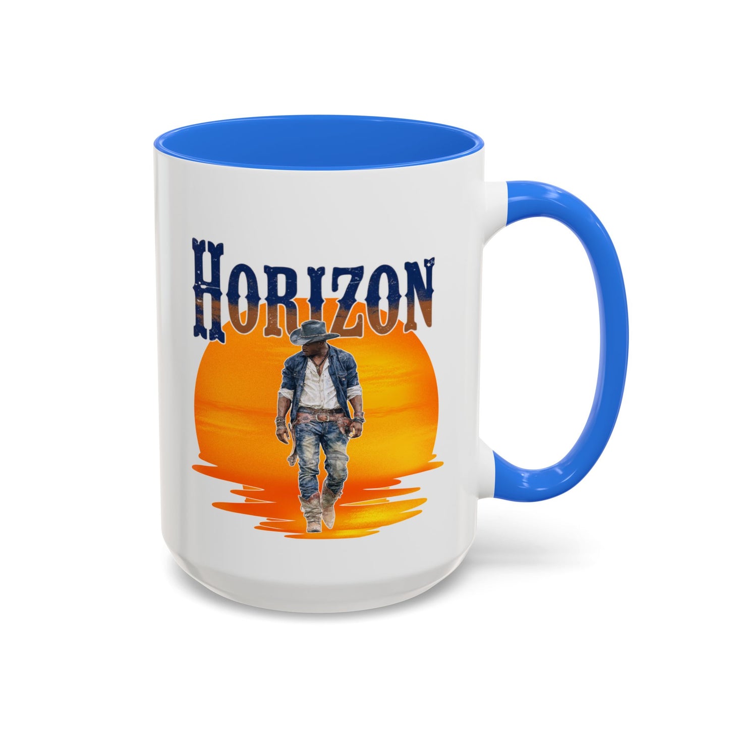 Horizon Cowboy Sunset Coffee Mug | Western Rodeo Gift | Rustic Cowboy Coffee Cup for Country Lifestyle Fans